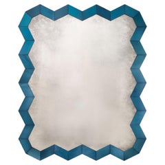 Rupert Bevan Glass Chevron Mirror - Large
