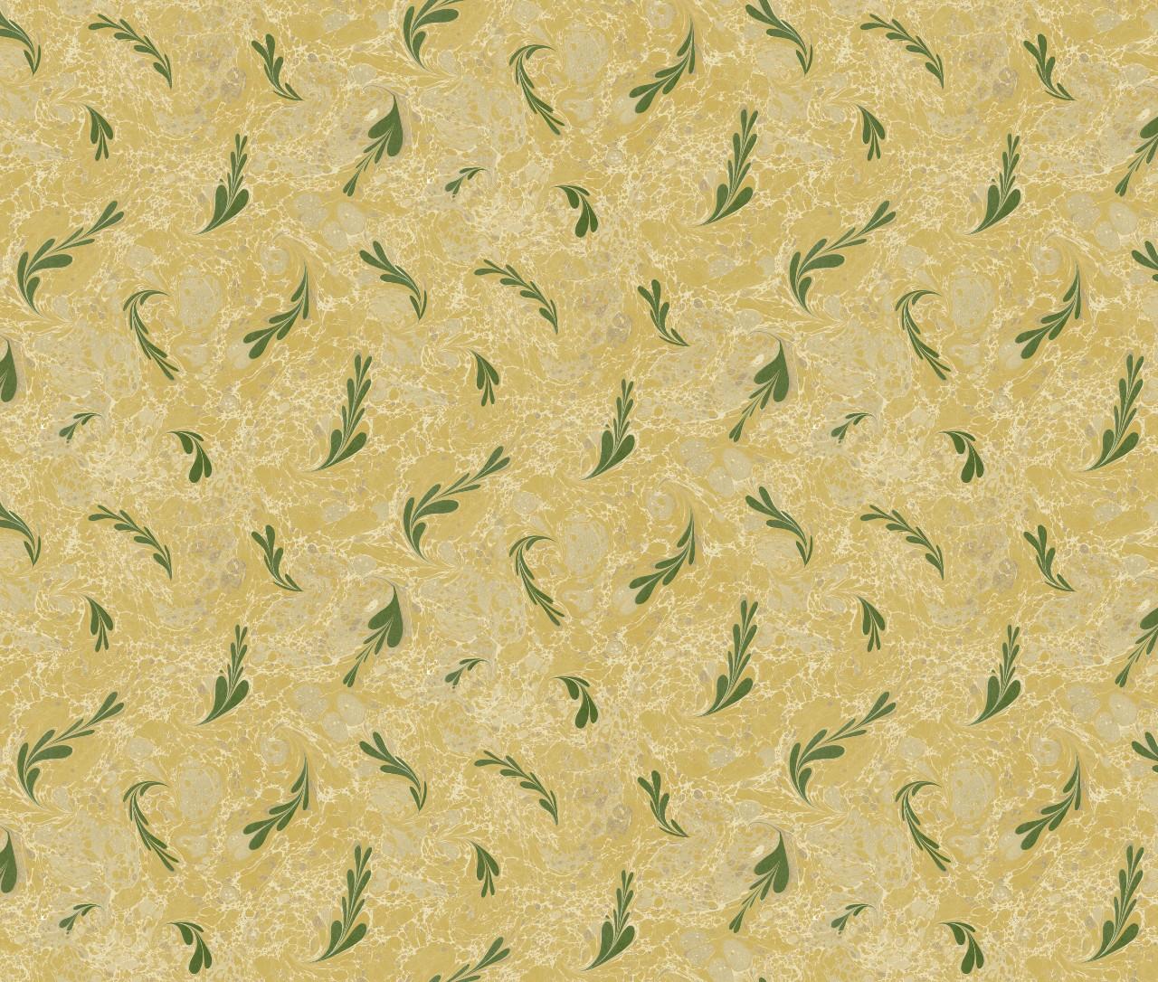 Hand-Crafted Rupert Bevan Green Fabian Fern Wallpaper For Sale