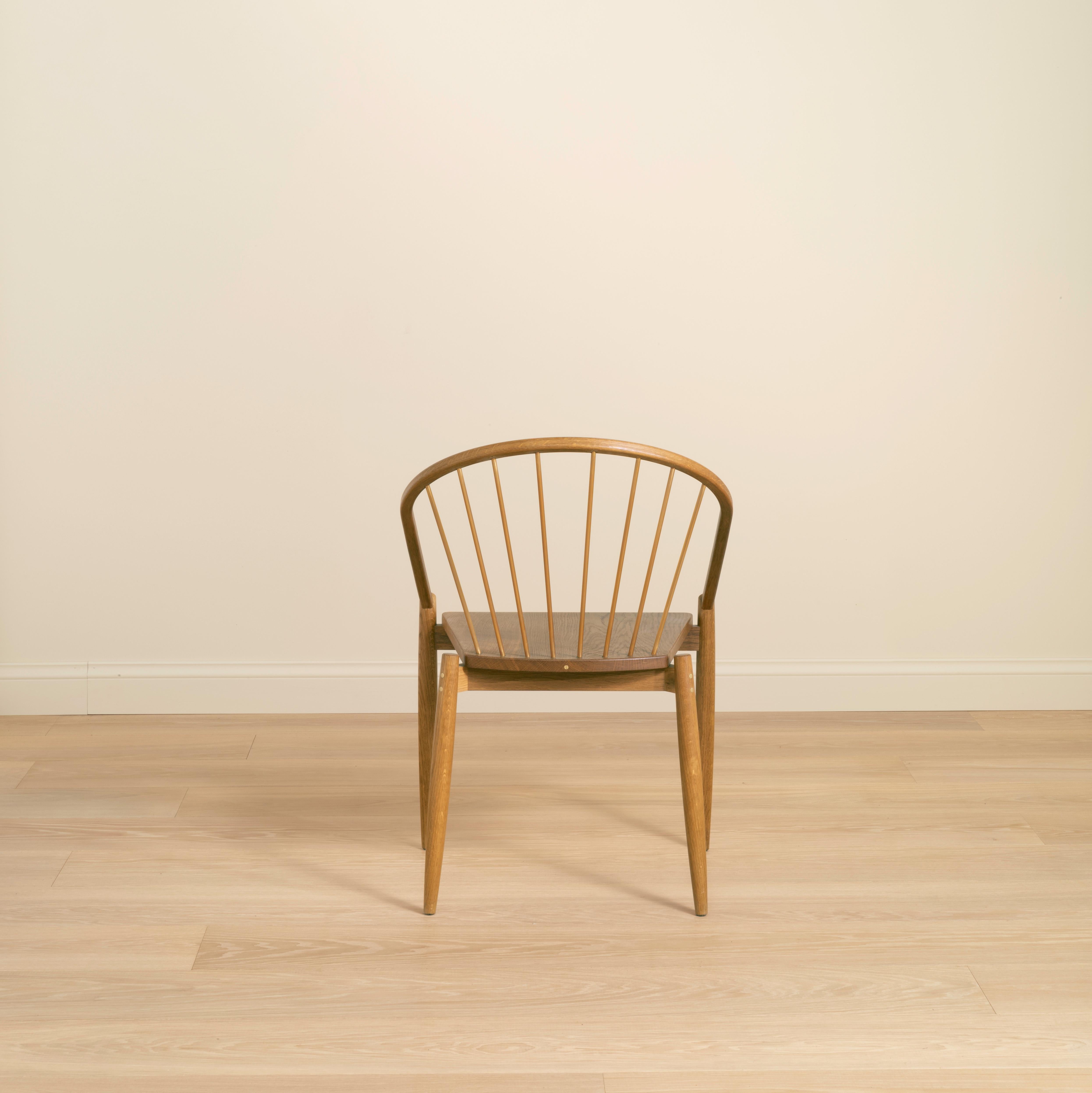 Hand-Crafted Rupert Bevan Harp Stacking Chair For Sale