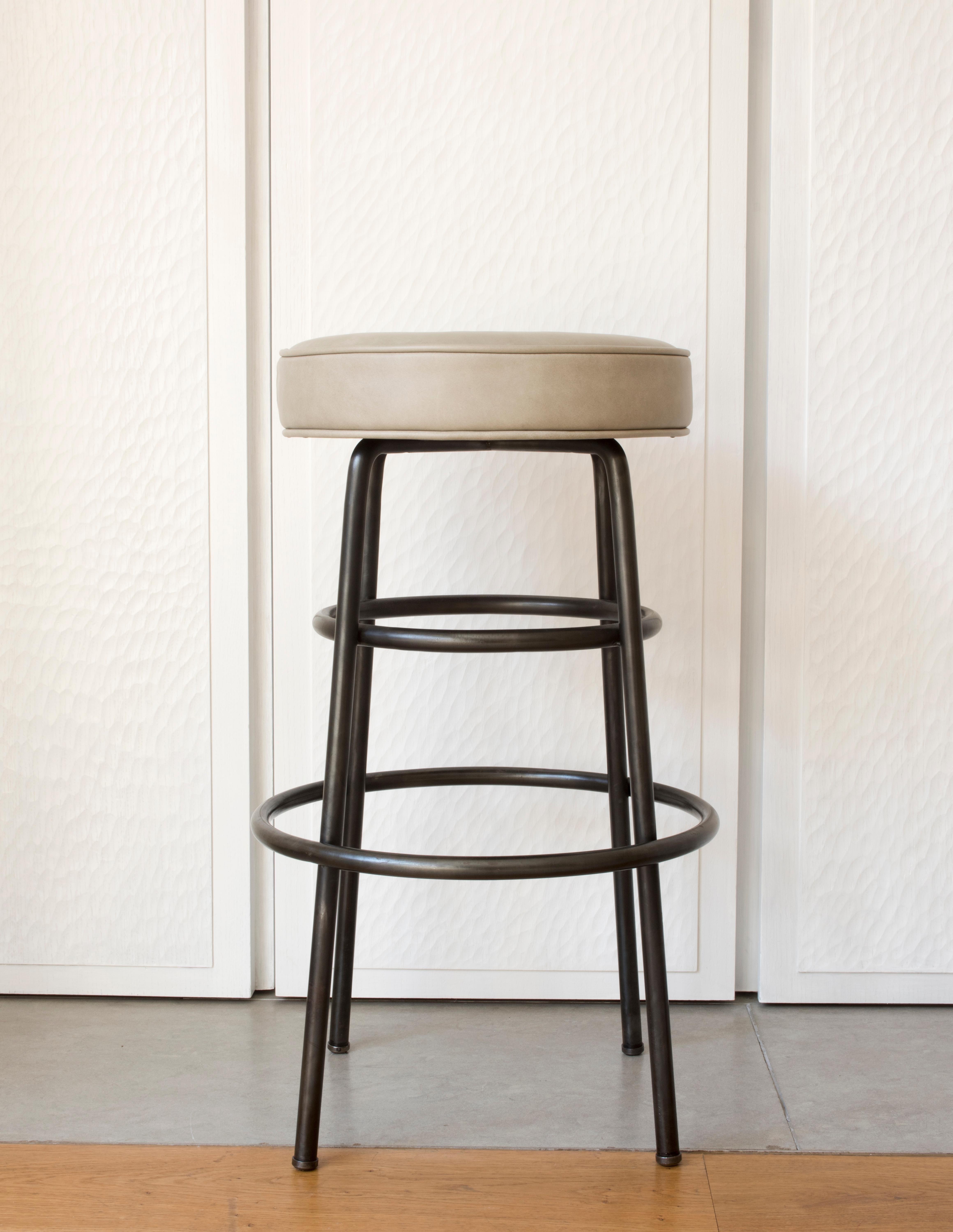 Mid-Century Modern Rupert Bevan Hoop Barstool (in Customer's Own choice of Material/Leather) For Sale