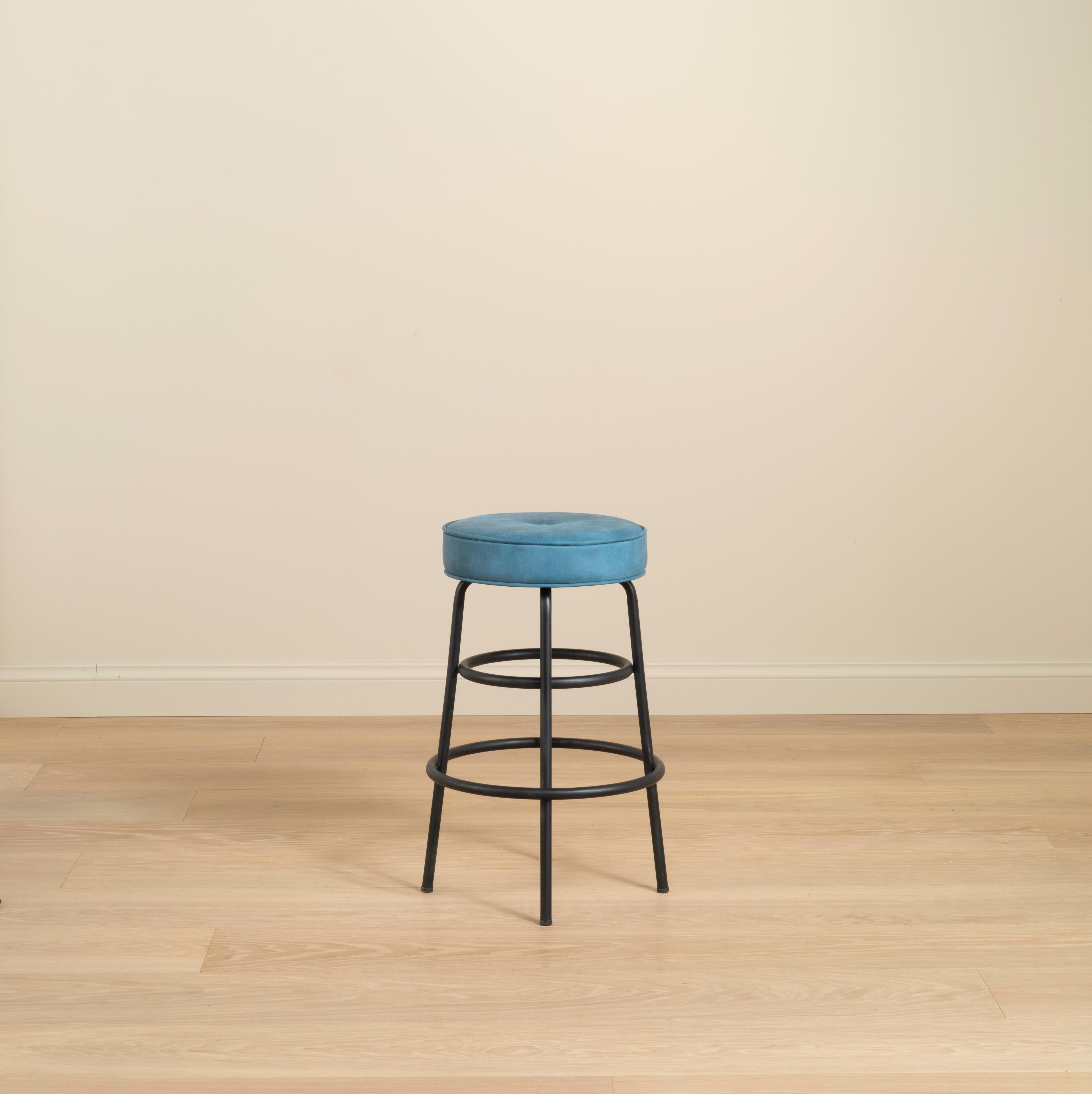 Contemporary Rupert Bevan Hoop Barstool (in Customer's Own choice of Material/Leather) For Sale