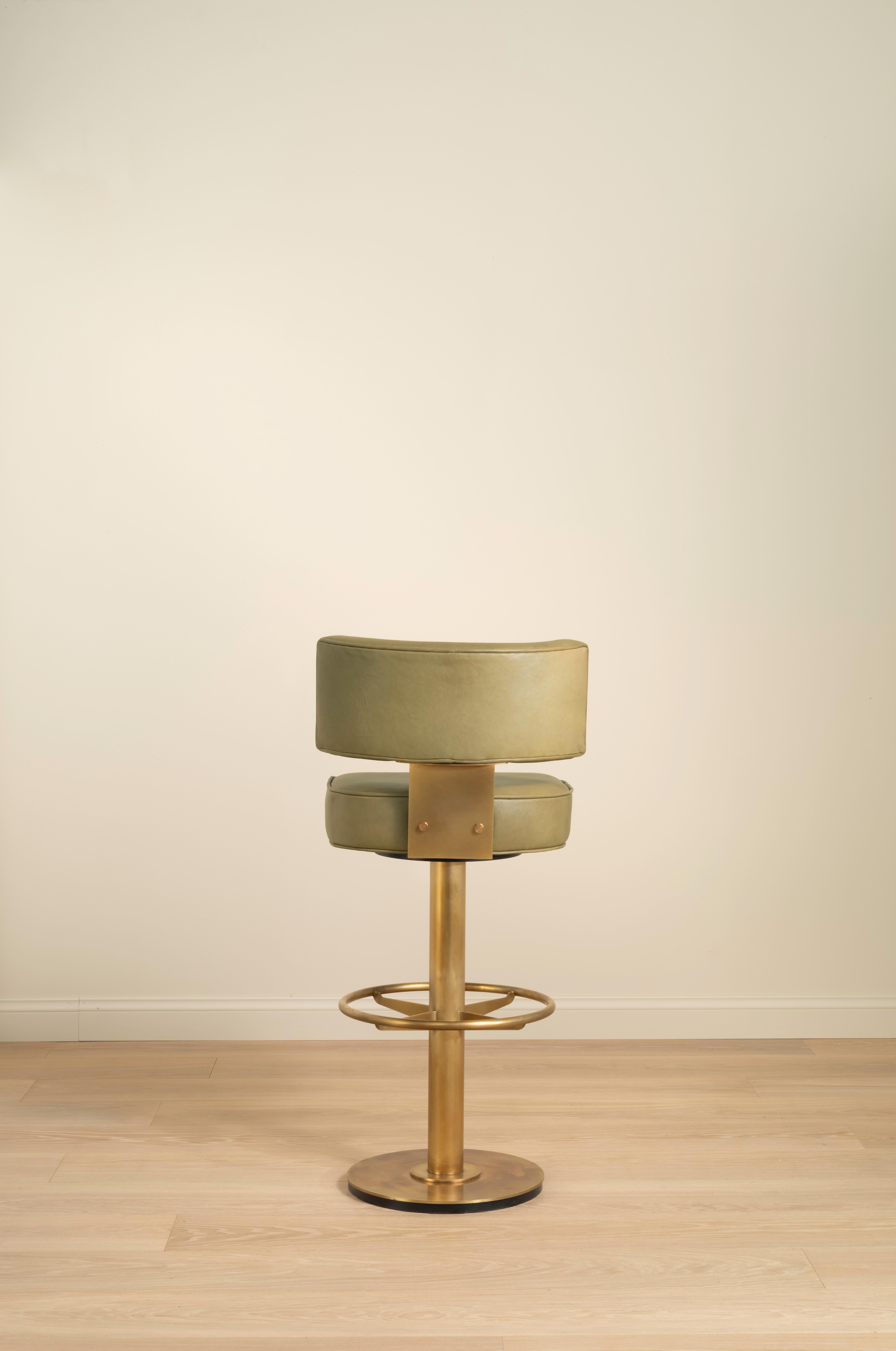 British Rupert Bevan Lafon Barstool (in Customer's Own choice of Material/Leather) For Sale