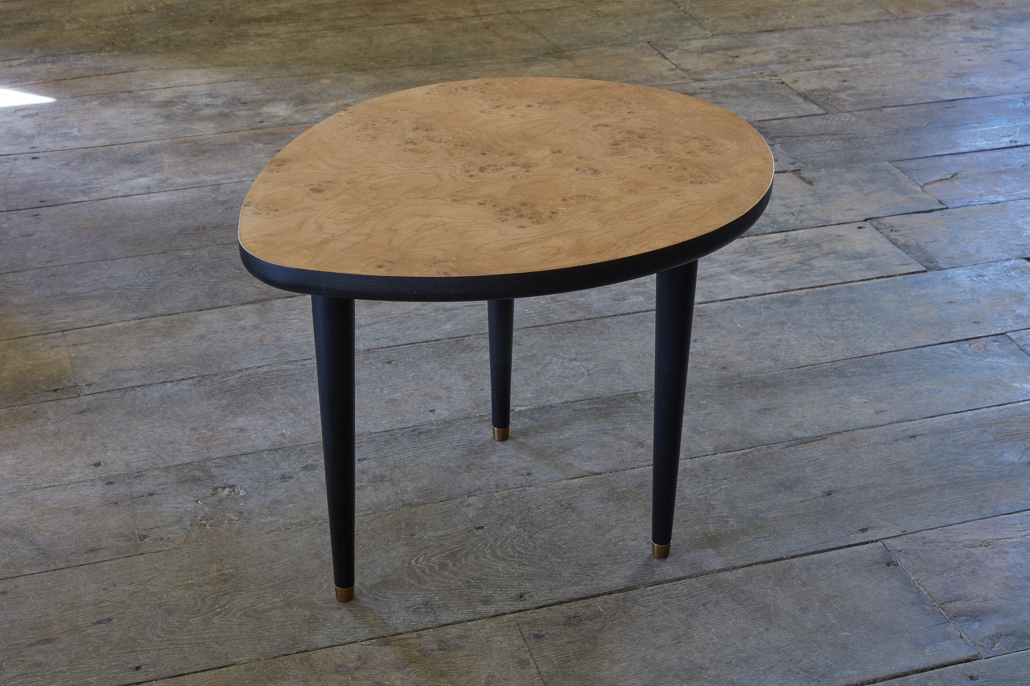 Woodwork Rupert Bevan Leaf Side Table For Sale