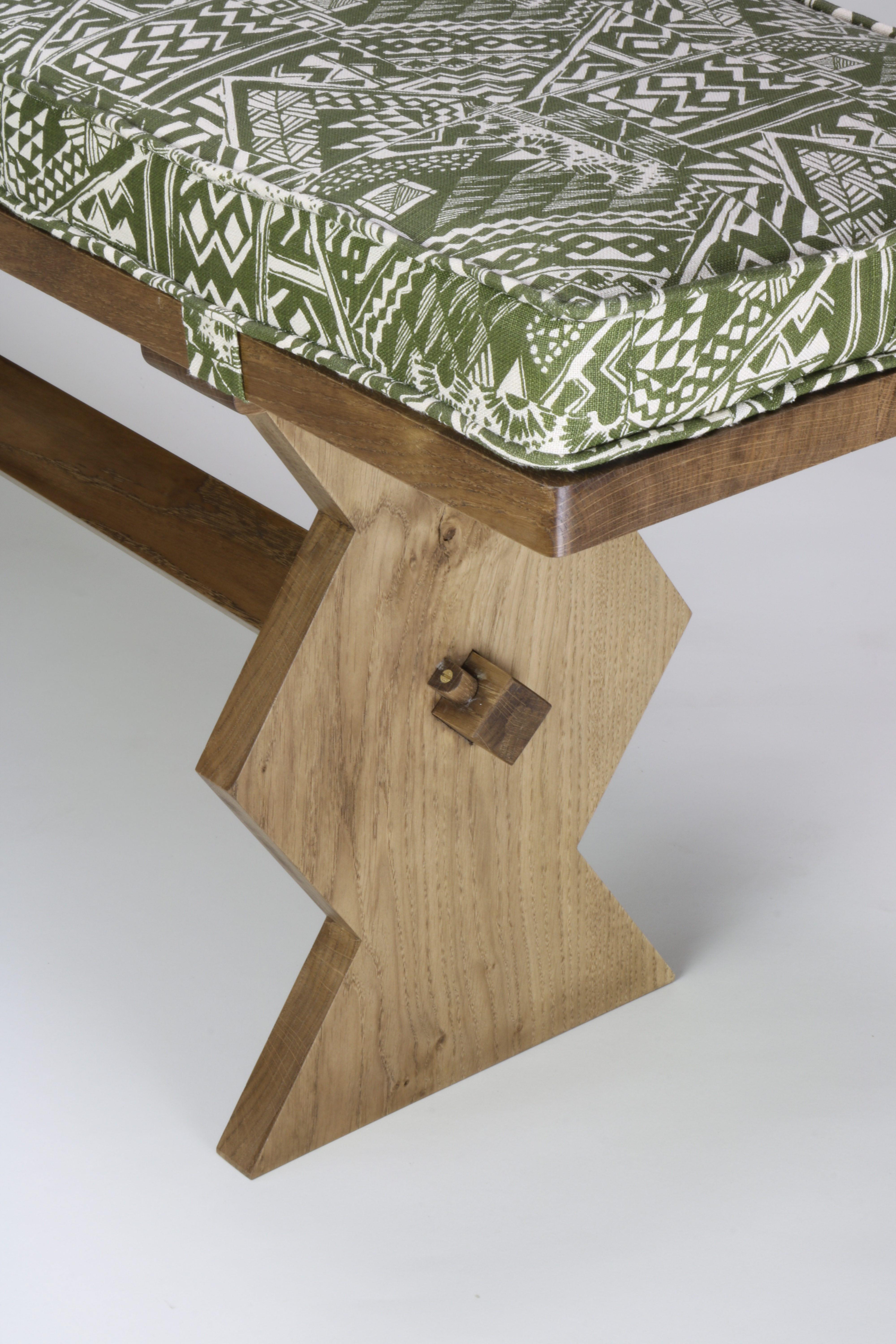 Hand-Crafted Rupert Bevan Marcel Bench - Large For Sale