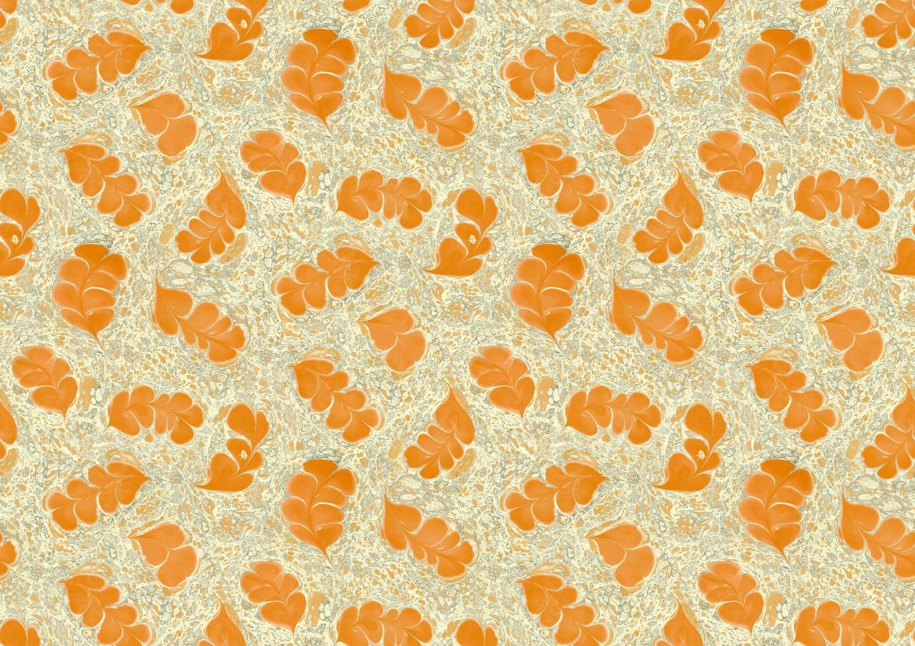 Britannico Carta da parati Rupert Bevan Orange Matilda Oak in vendita