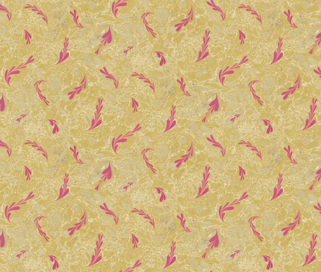 Modern Rupert Bevan Pink Fabian Fern Wallpaper For Sale