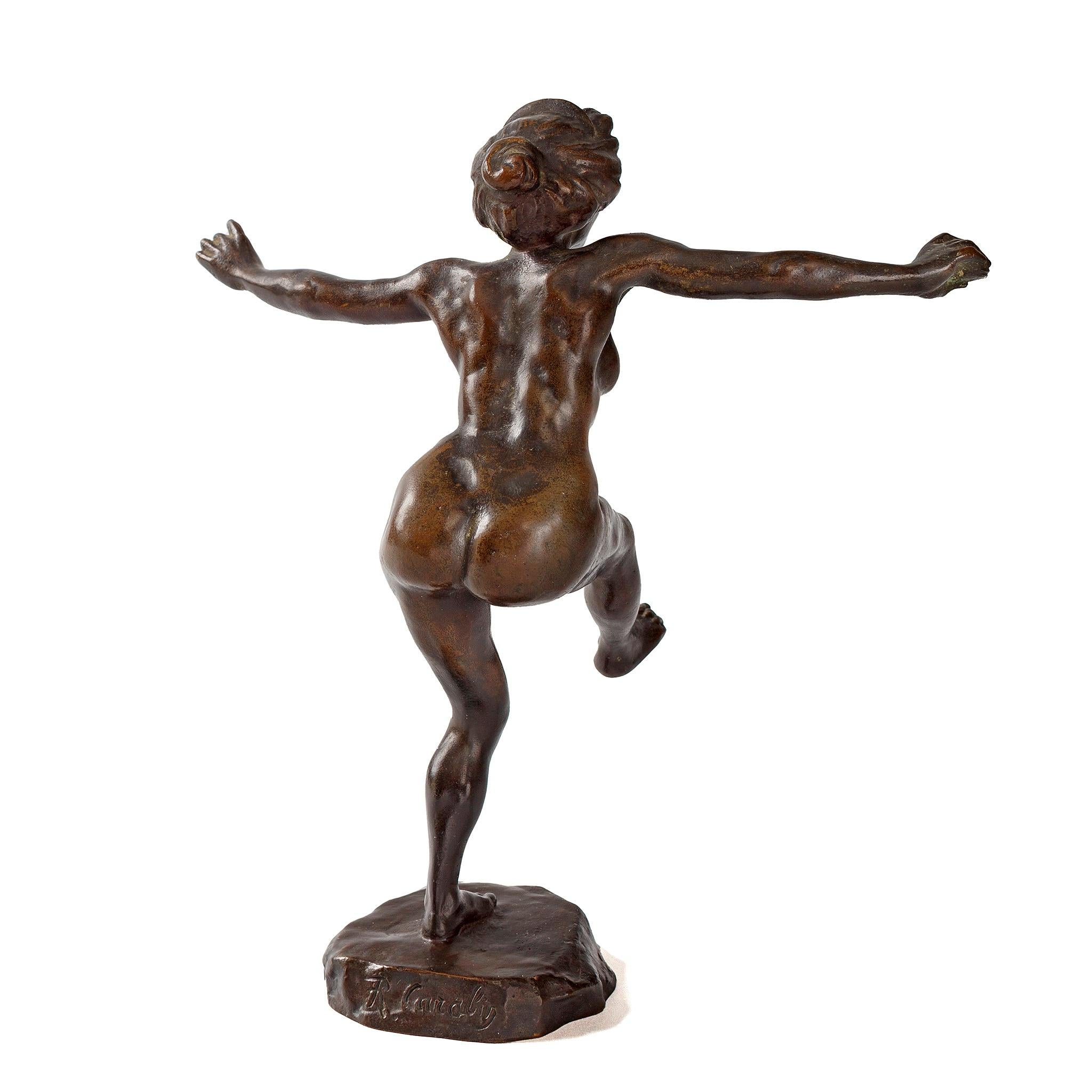Bronzo Rupert Carabin Set di sei ballerine di nacchere in vendita