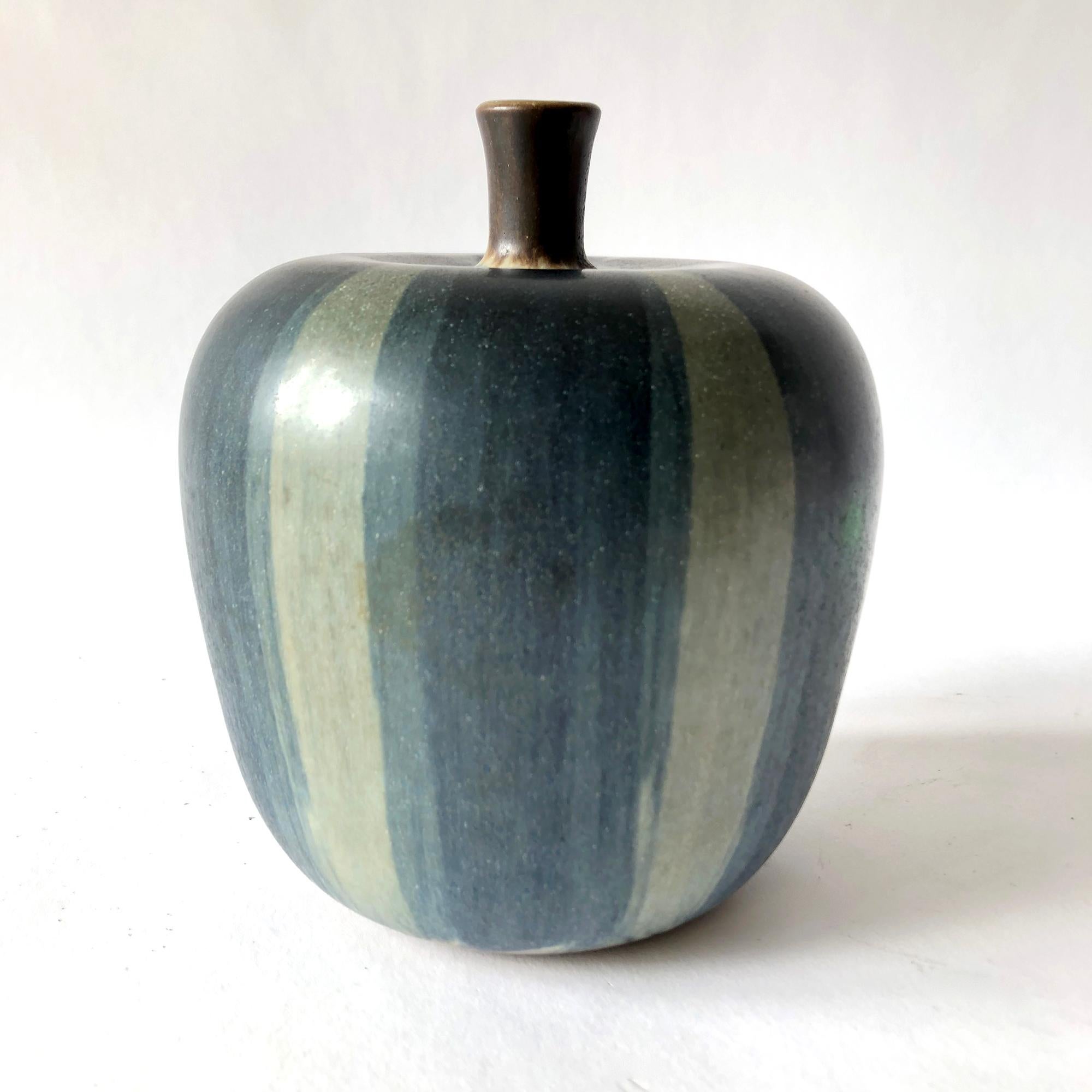 Mid-Century Modern Rupert Deese California Studio Pottery Ceramic Apple Sculpture