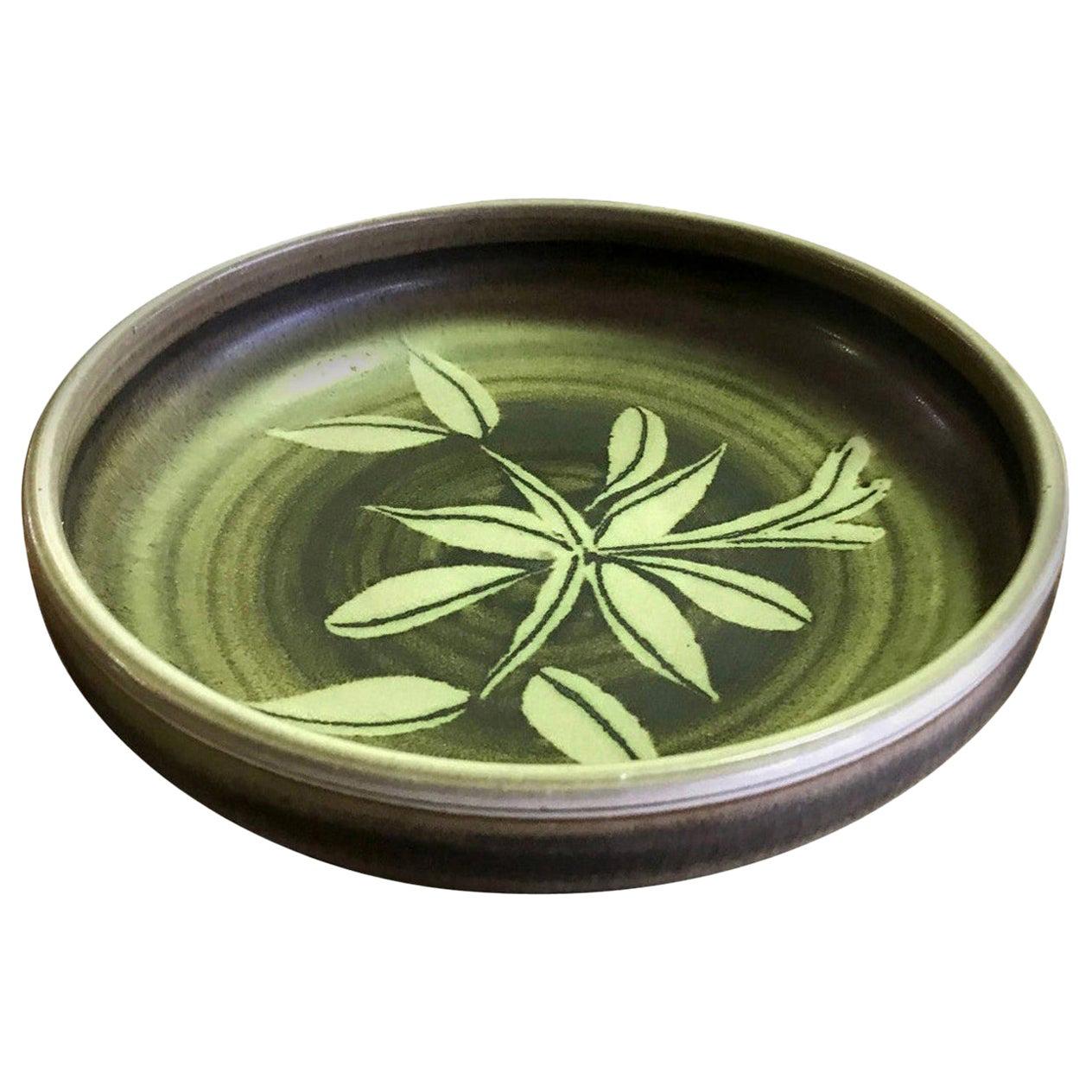 Rupert Deese Mid-Century Modern California Studio Pottery Ceramic Floral Bowl