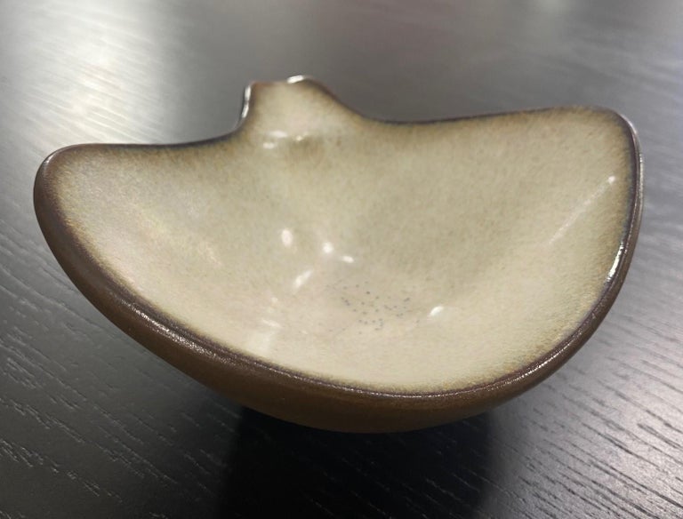 Glazed Rupert Deese Signed Mid-Century Modern California Studio Pottery Ceramic Bowl For Sale