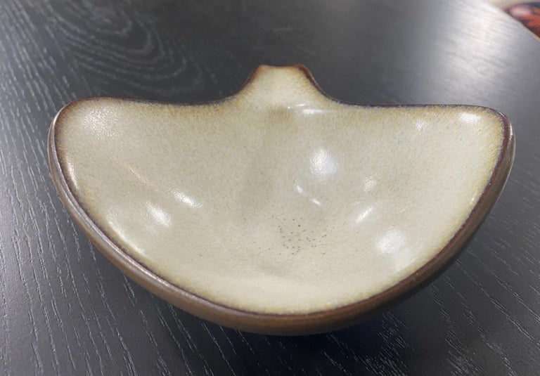 Rupert Deese Signed Mid-Century Modern California Studio Pottery Ceramic Bowl For Sale 2
