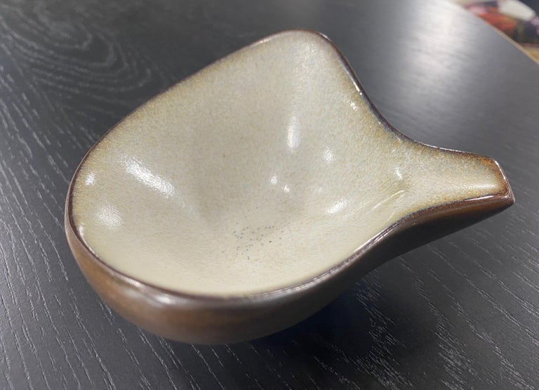 Rupert Deese Signed Mid-Century Modern California Studio Pottery Ceramic Bowl For Sale 3