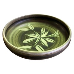 Rupert Deese Signed Mid-Century Modern California Studio Pottery Floral Bowl