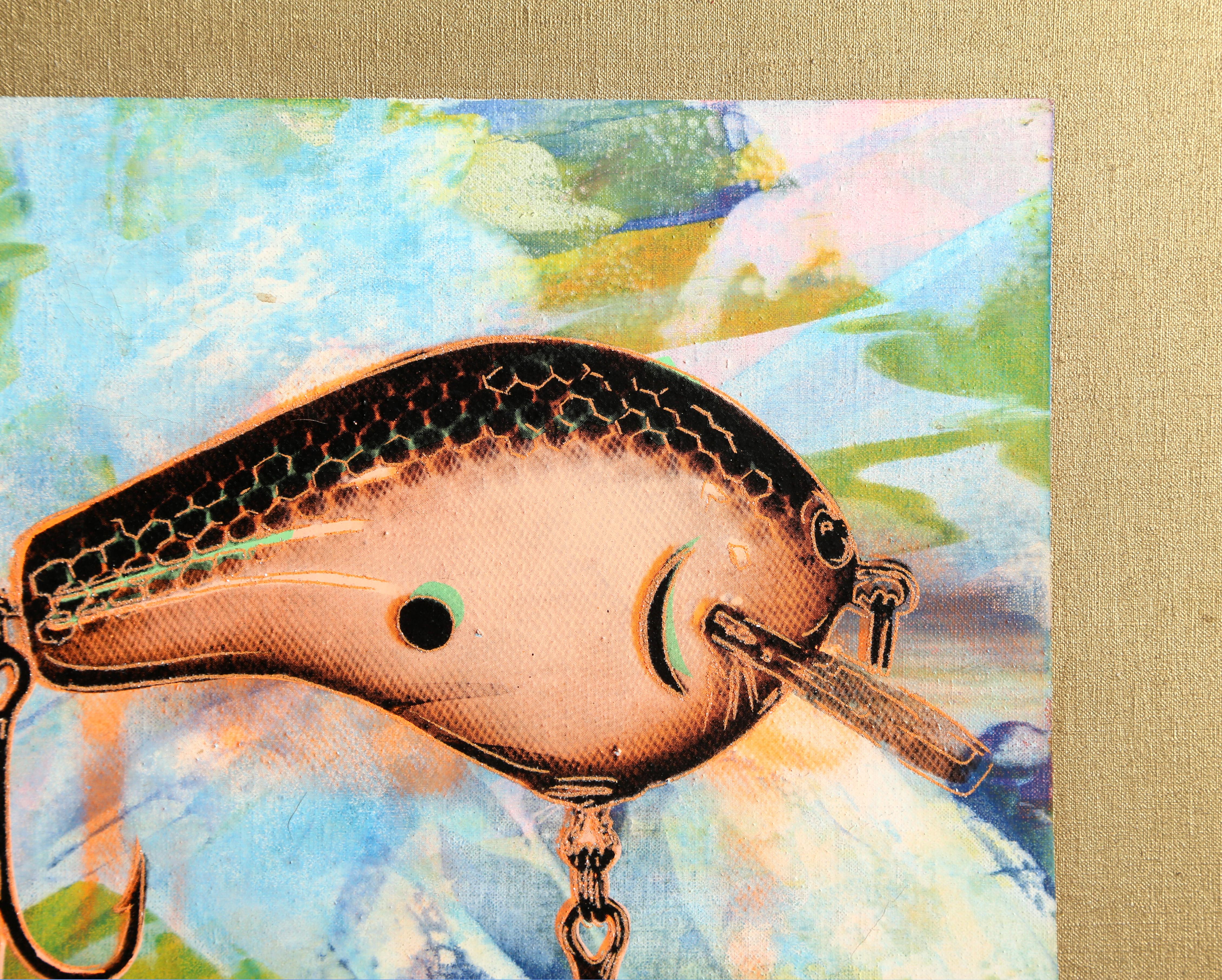 Peinture Pop Art « Fishing Lure II » de Rupert Jasen Smith en vente 1