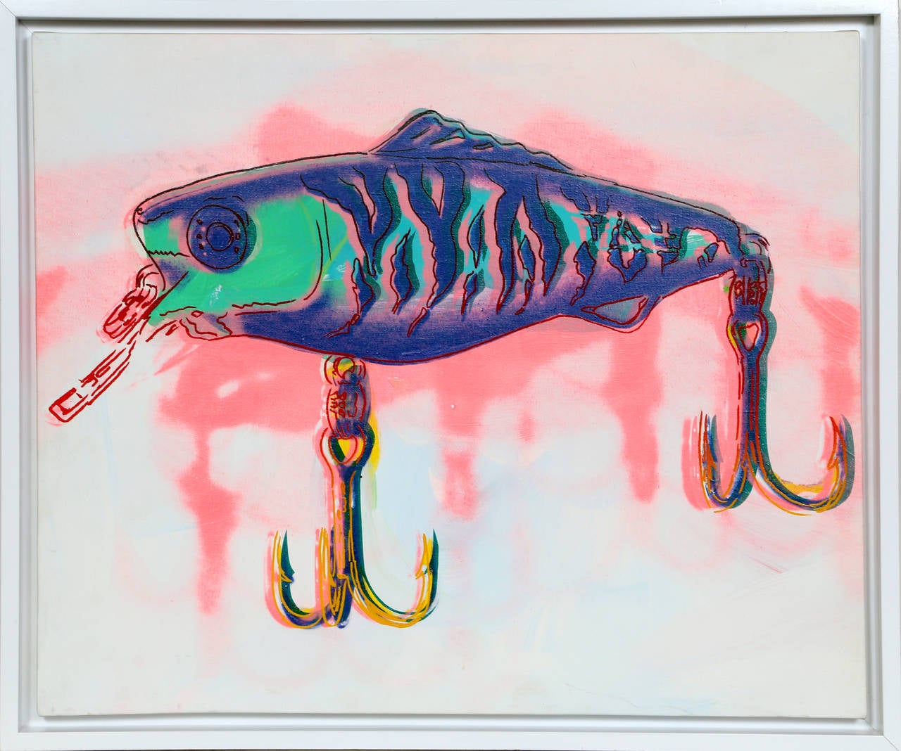 Rupert Jasen Smith Animal Painting - Fishing Lure, Pop Art Painting