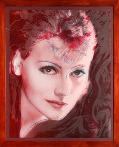 Greta Garbo 3, serigrafia Pop Art autografata di Rupert Jasen Smith