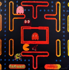 Retro Pac-Man from the Homage to Andy Warhol Portfolio, Pop Art by Rupert Smith