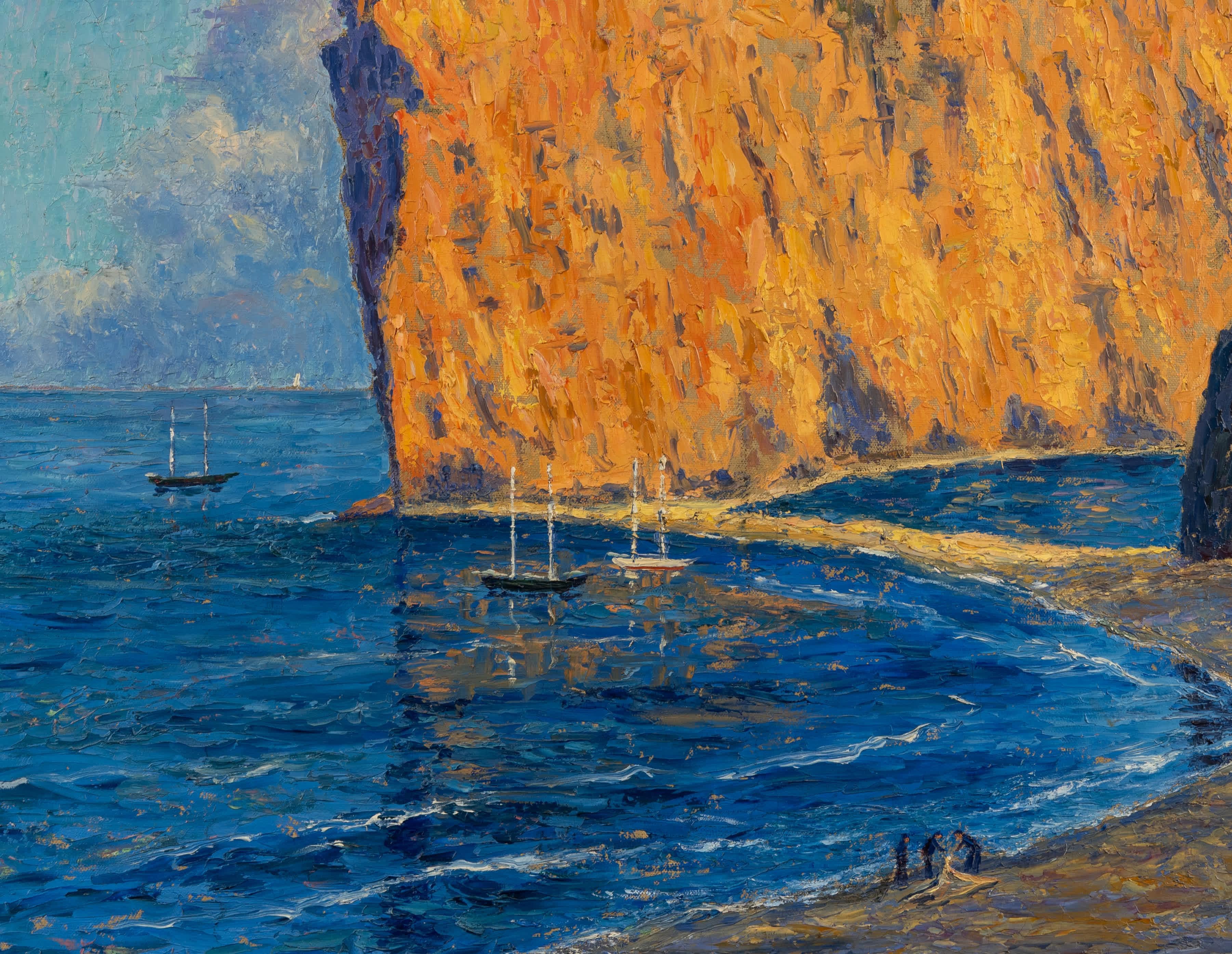 Rupert Scott Lovejoy
Estadounidense, 1885-1975
Marea baja

Óleo sobre lienzo
32 ¼ por 36 ¼ pulg., con marco 37 ⅝ por 41 ¾ pulg.
Firmado abajo a la derecha

Rupert Scott Lovejoy nació en Portland, Maine, el 3 de junio de 1885. Su madre era pintora y
