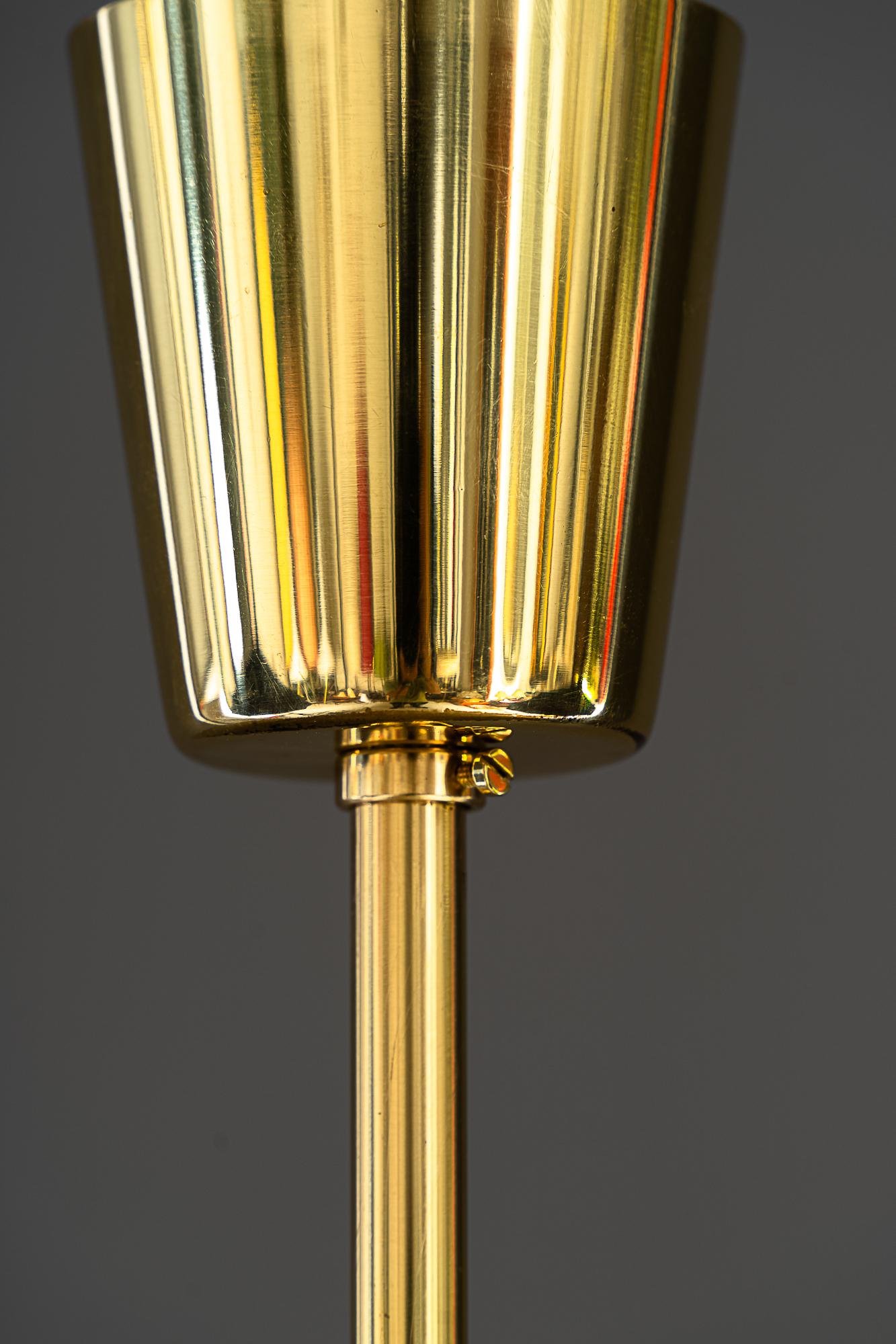 Mid-20th Century Rupert nikoll 5 Arm chandeliers vienna around 1950s