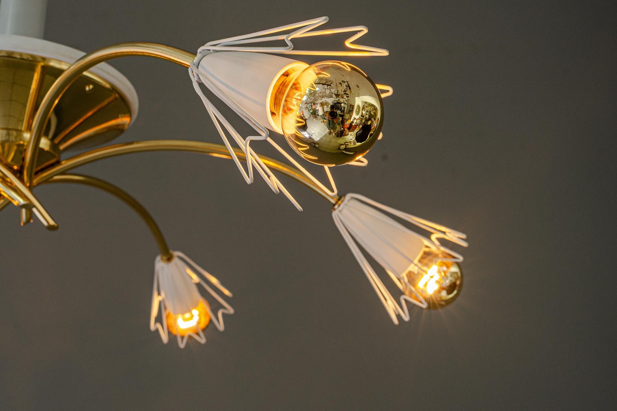 Rupert Nikoll Ceiling lamp vienna around 1950s For Sale 5