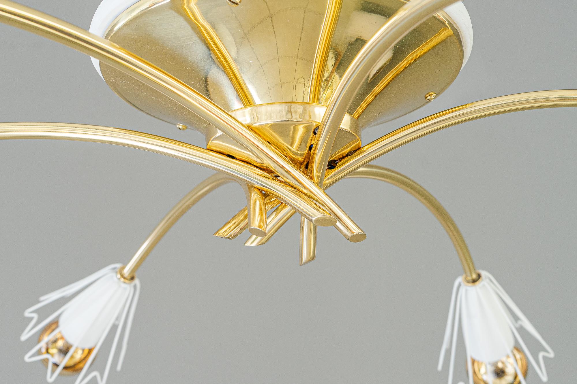 Rupert Nikoll Ceiling lamp vienna around 1950s For Sale 1