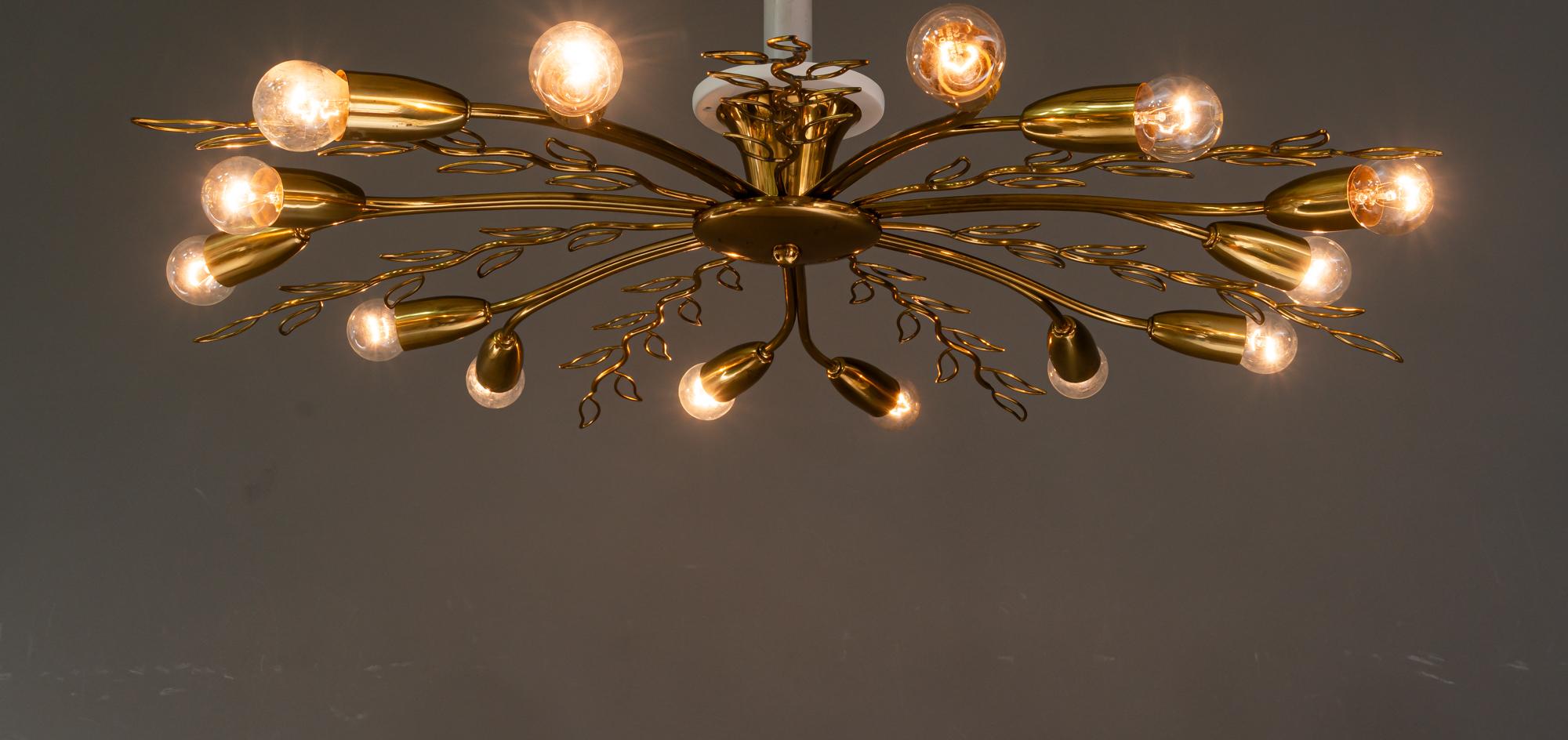 Rupert Nikoll ceiling lamp vienna around 1960 For Sale 3