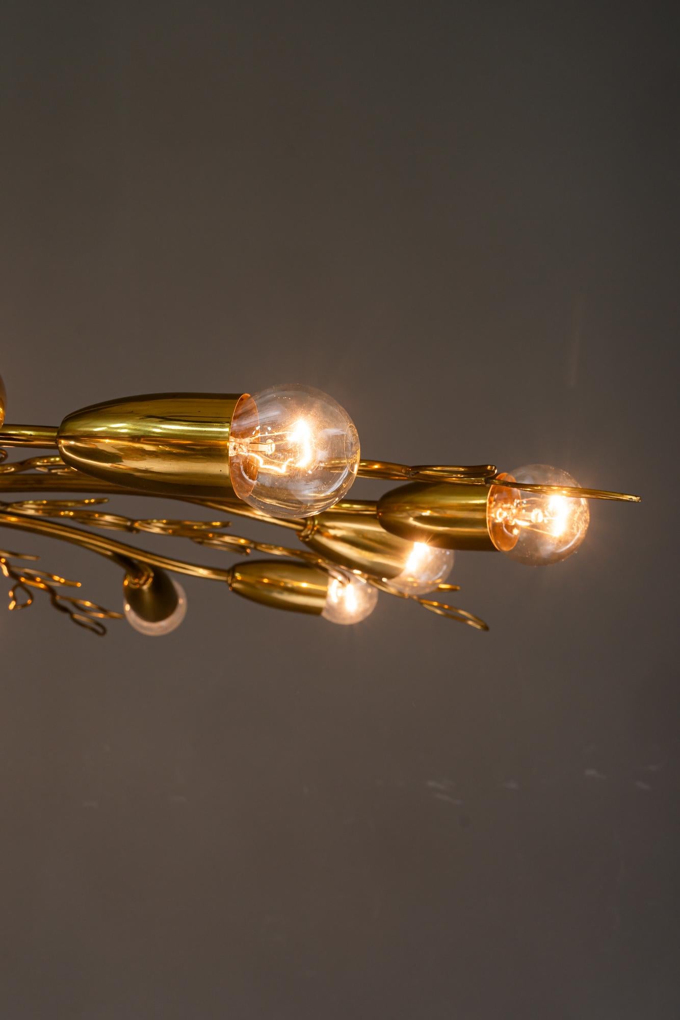 Rupert Nikoll ceiling lamp vienna around 1960 For Sale 5