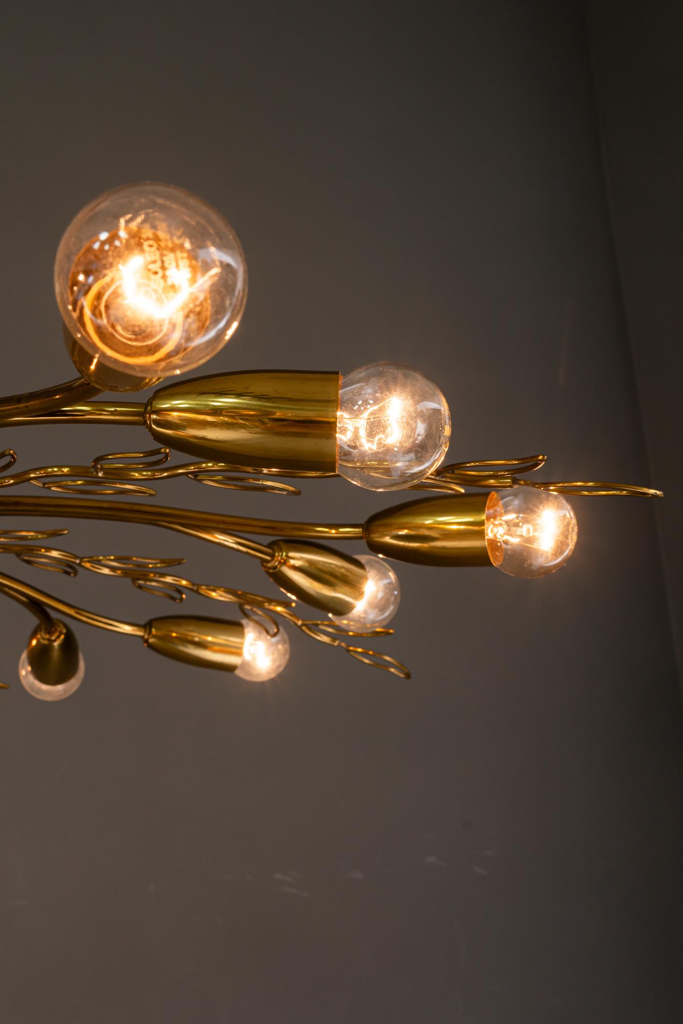 Rupert Nikoll ceiling lamp vienna around 1960 For Sale 7