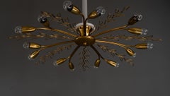 Lampada da soffitto Rupert Nikoll Vienna 1960 circa