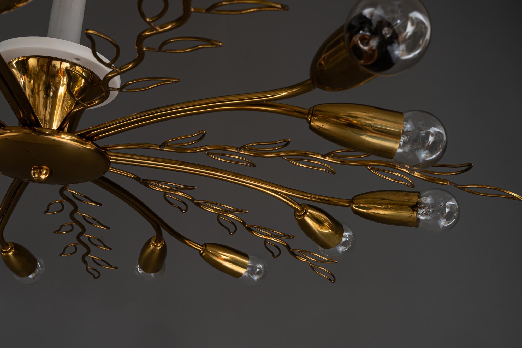 Mid-20th Century Rupert Nikoll ceiling lamp vienna around 1960 For Sale