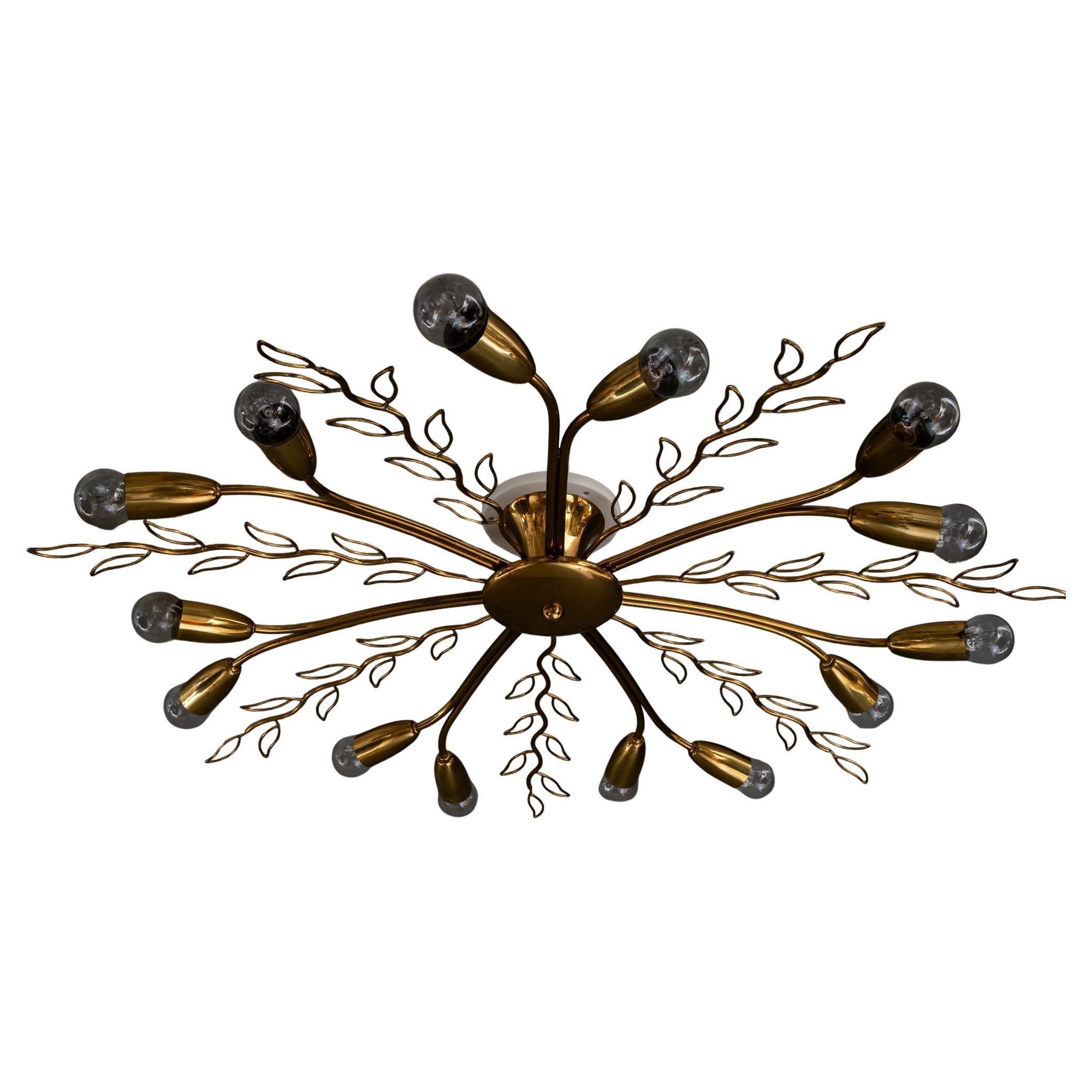 Plafonnier Rupert Nikoll vienne vers 1960