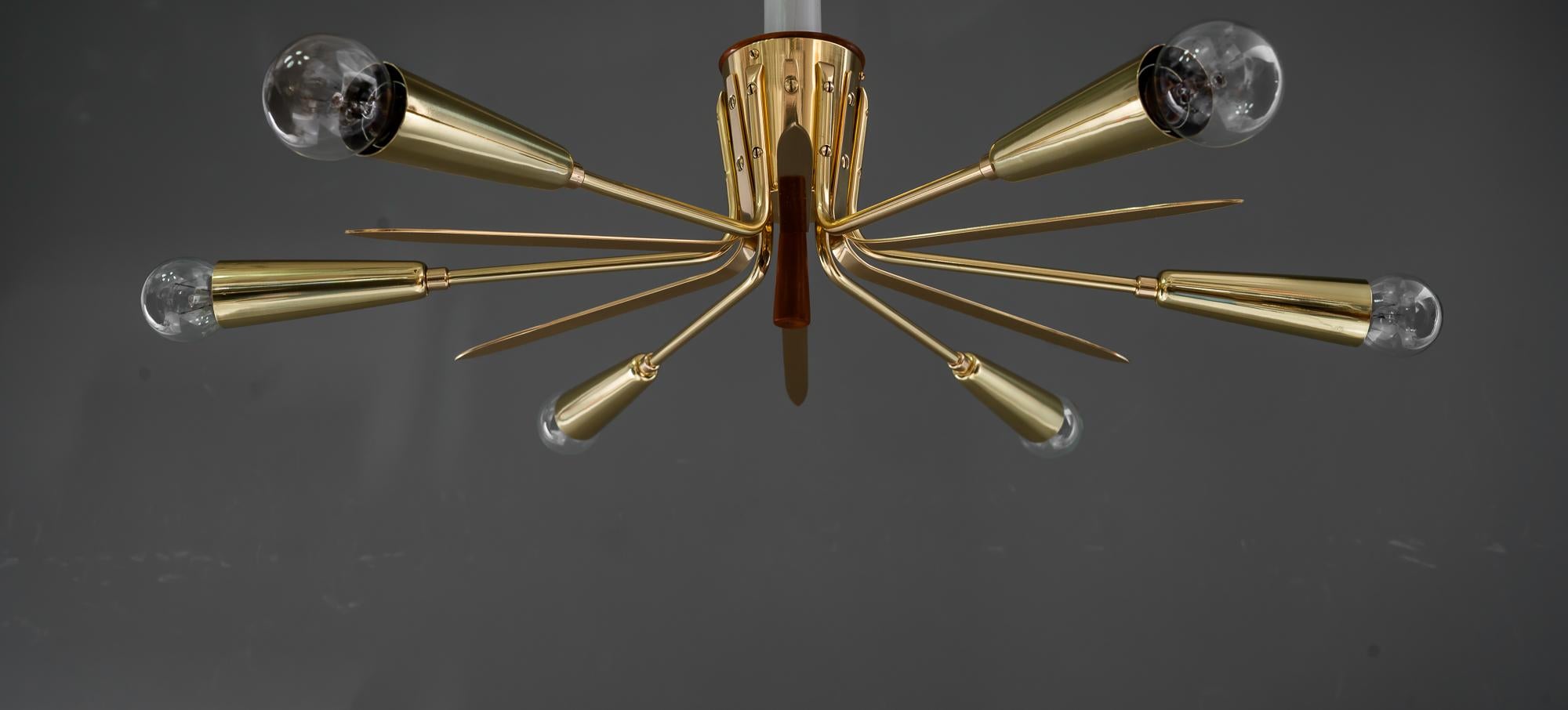 Mid-Century Modern Rupert Nikoll plafonnier vienne vers 1950 en vente