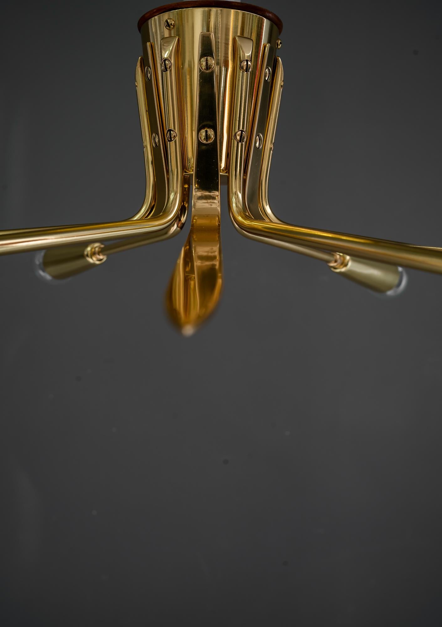 Milieu du XXe siècle Rupert Nikoll plafonnier vienne vers 1950 en vente