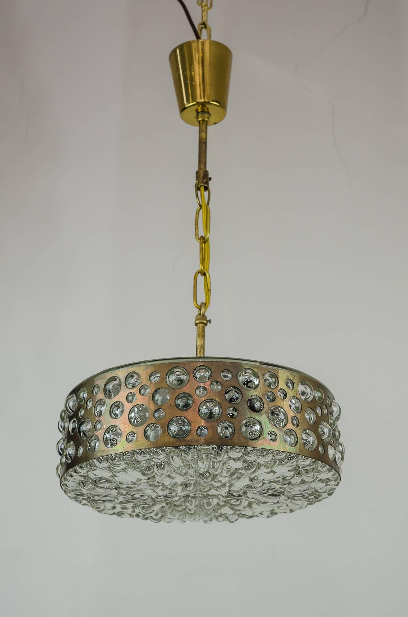 Mid-Century Modern Rupert Nikoll chandelier, circa 1950s