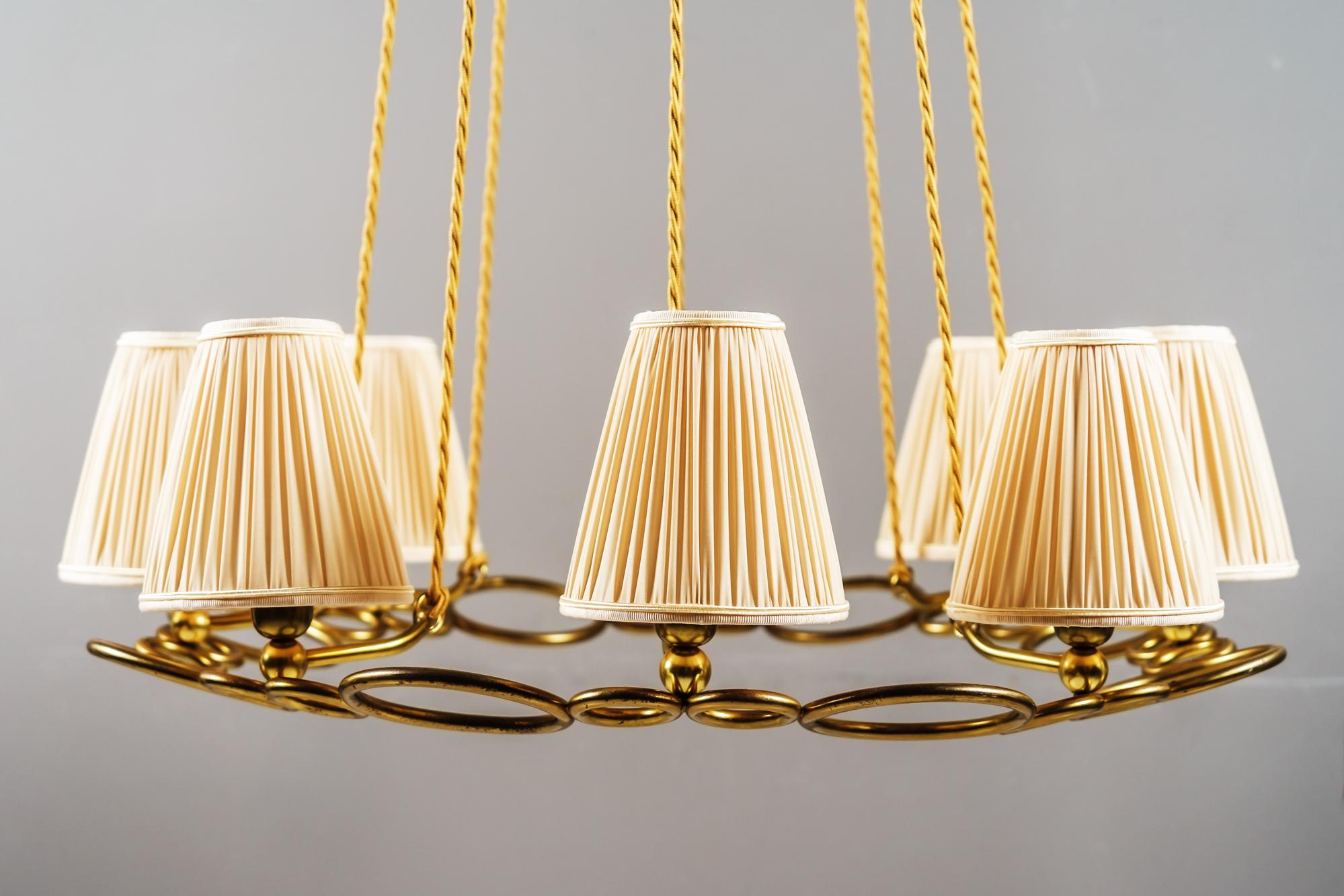 Mid-Century Modern Rupert Nikoll Chandelier Vienna Around 1950s