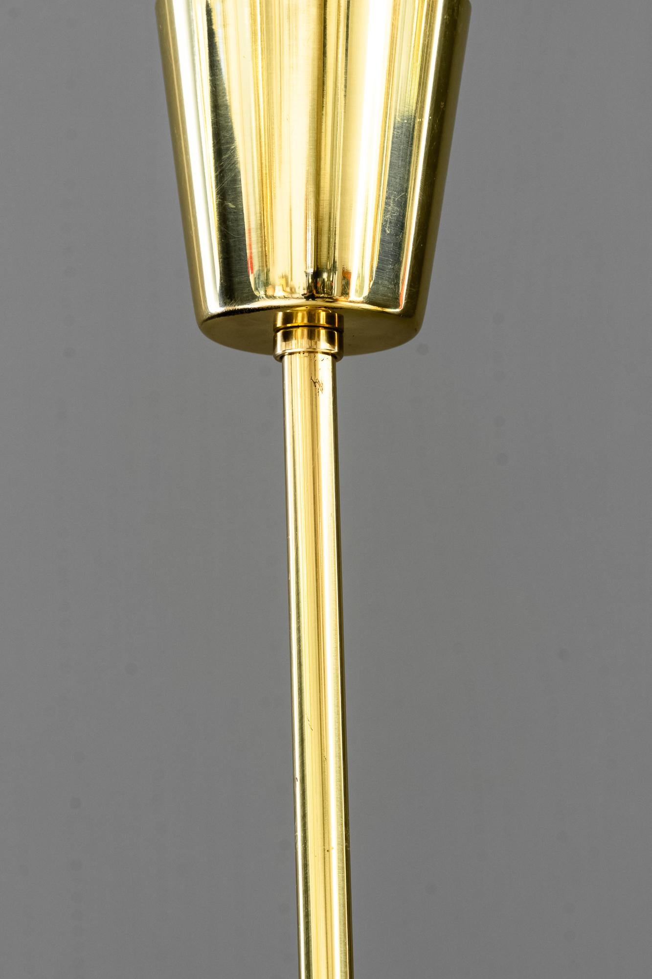Rupert nikoll, Kronleuchter Vienna, ca. 1960er-Jahre (Messing) im Angebot
