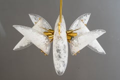 Rupert nikoll chandelier with original lucite shades vienna around 1960s