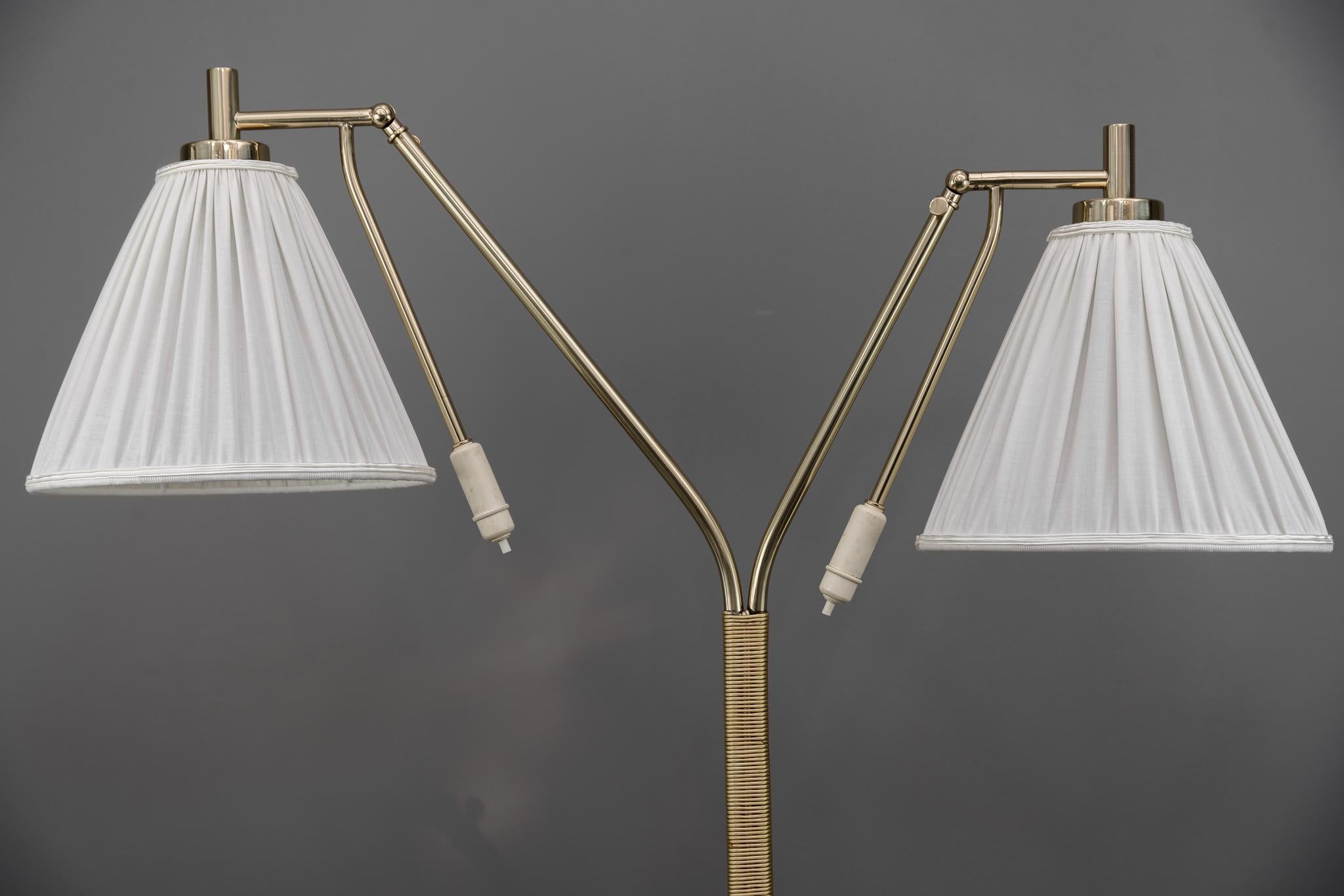 Rupert Nikoll floor lamp, circa 1950s
Can be turned on and adjusted separately.