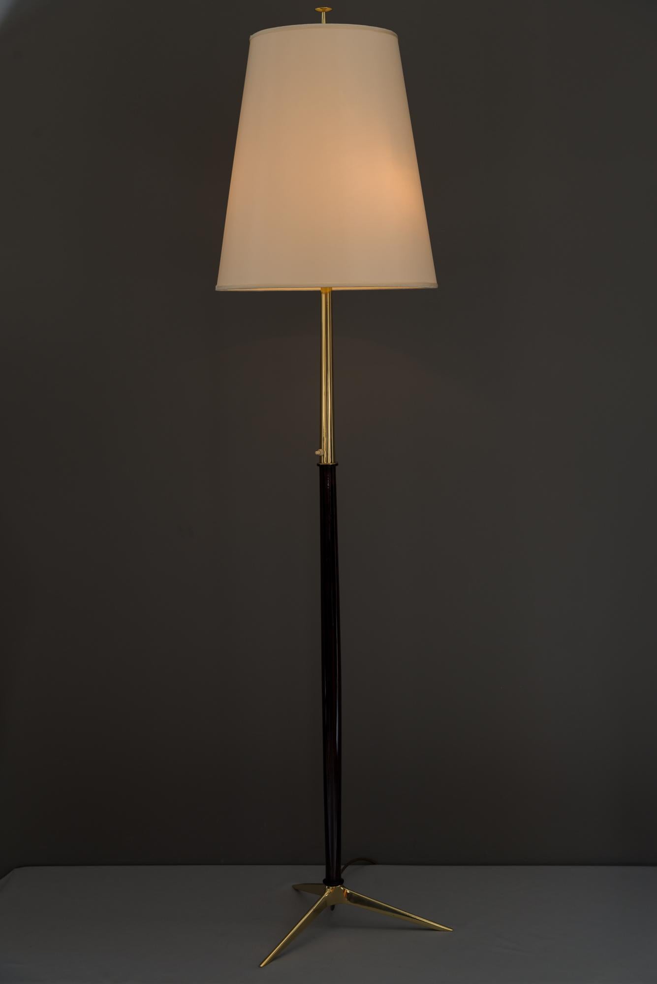 Lacquered Rupert Nikoll Floor Lamp, circa 1950s For Sale