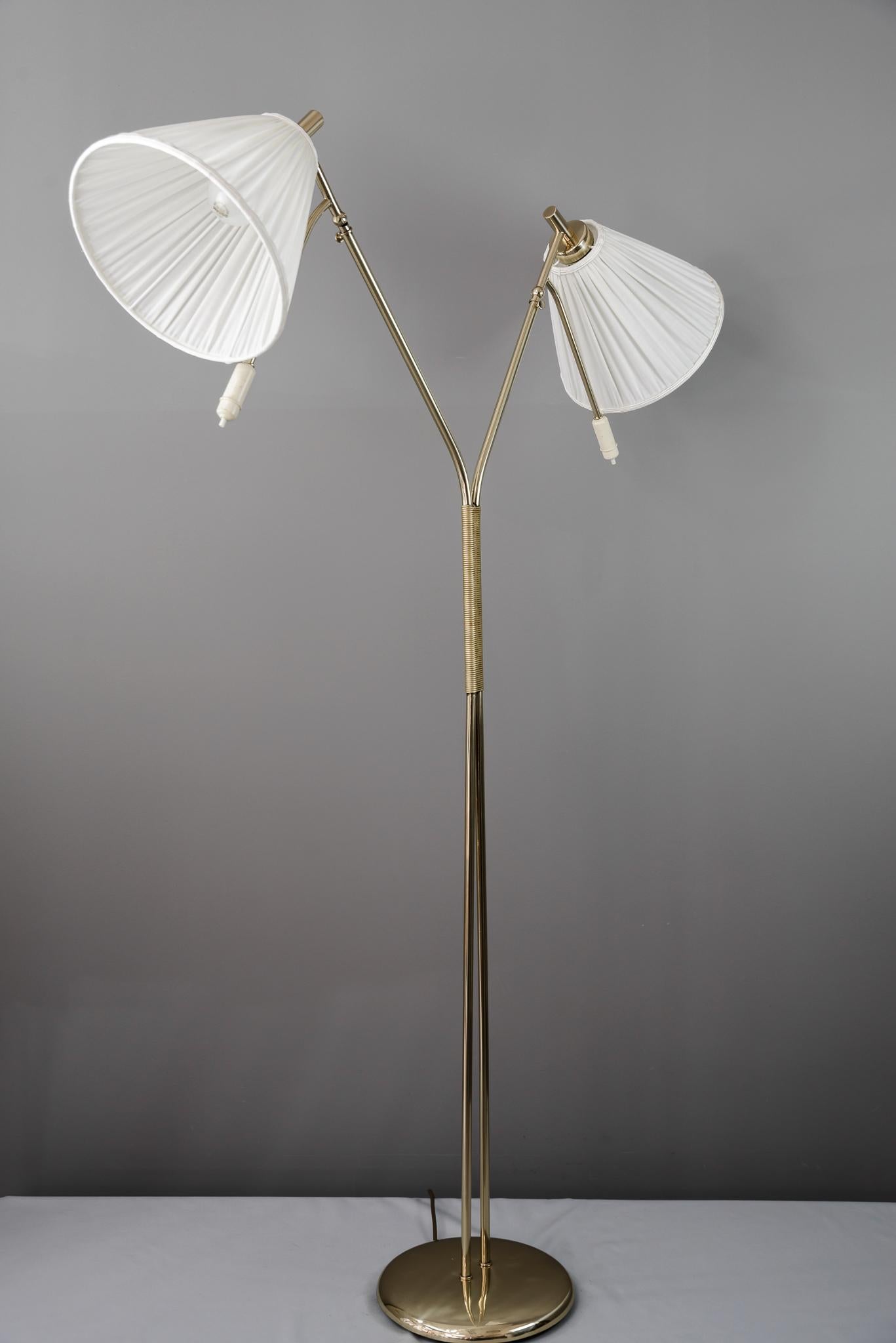 Rupert Nikoll Floor Lamp, circa 1950s In Good Condition For Sale In Wien, AT