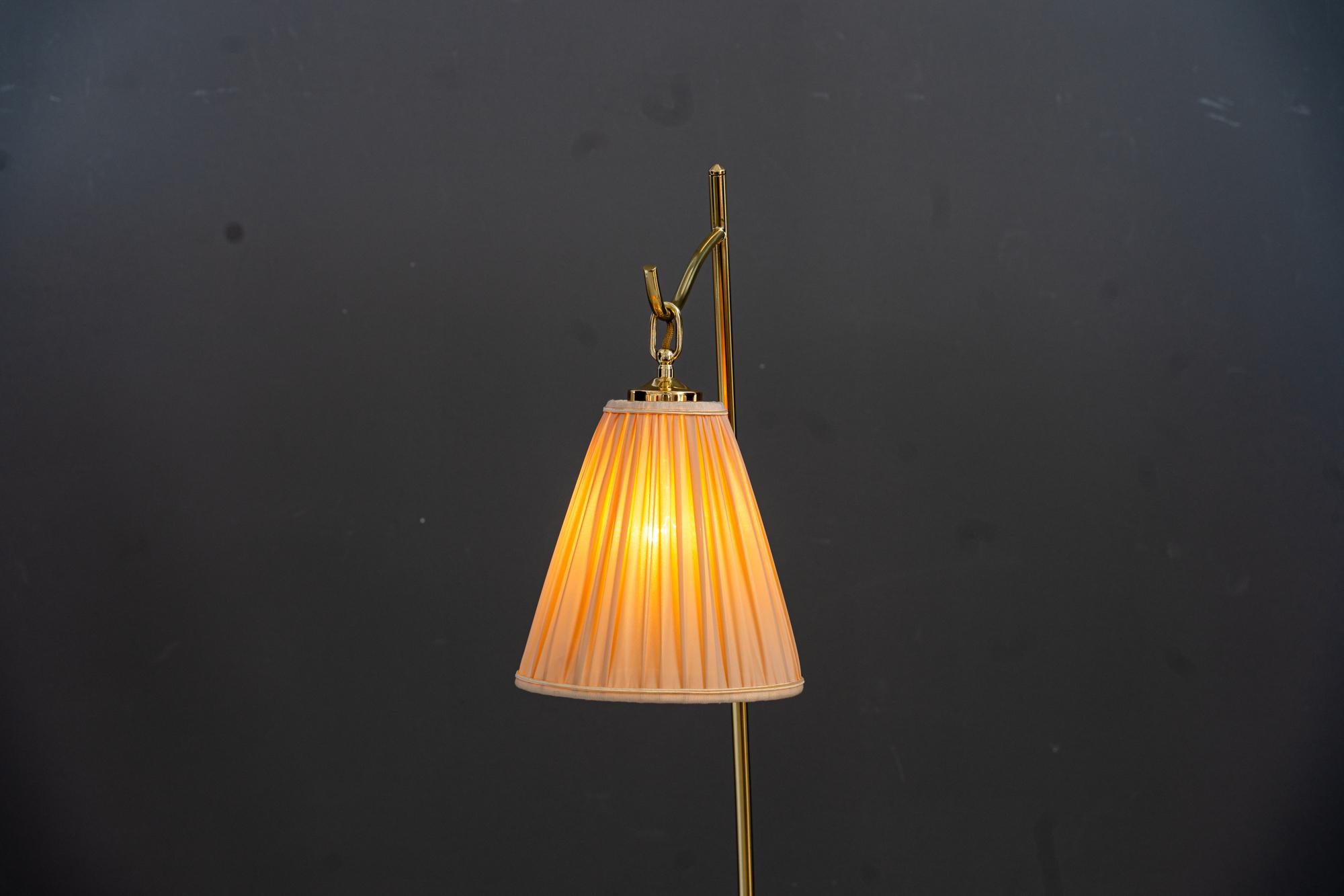 Polished Rupert Nikoll Floor lamp vienna around 1950s
