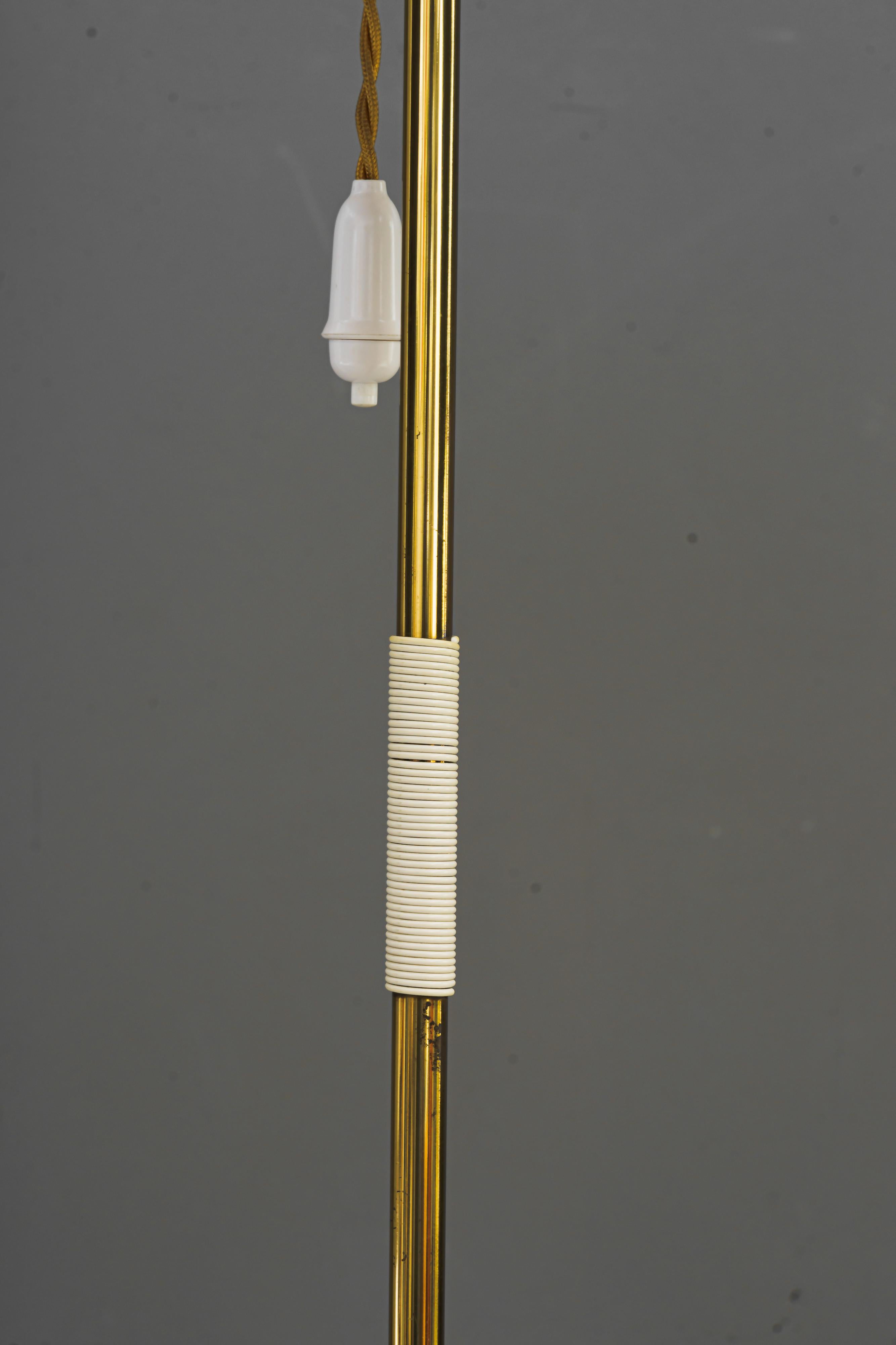 Mid-20th Century Rupert Nikoll Floor Lamp Vienna Around, 1950s For Sale