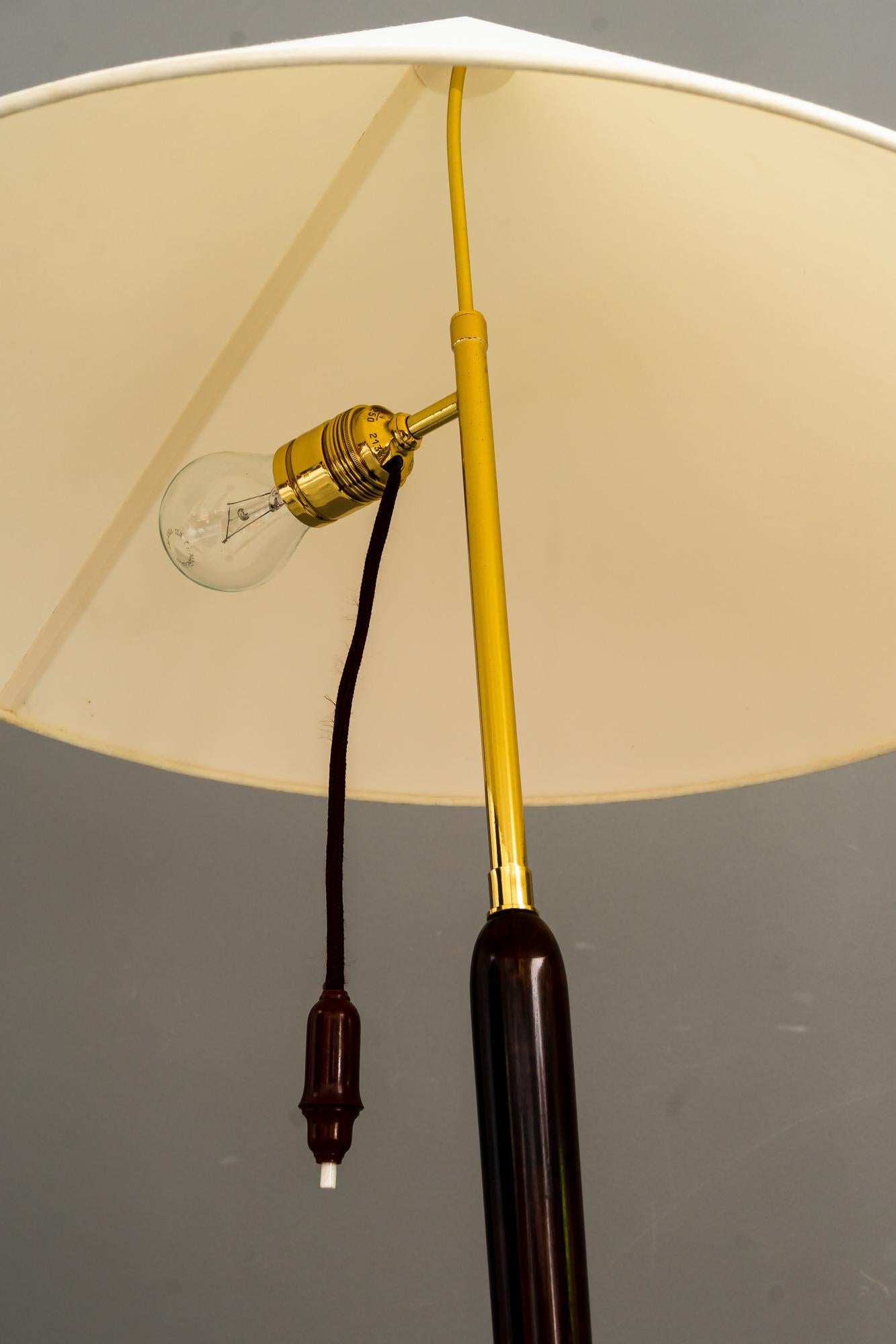 Mid-20th Century Rupert Nikoll Floor Lamp Vienna Around 1950s For Sale