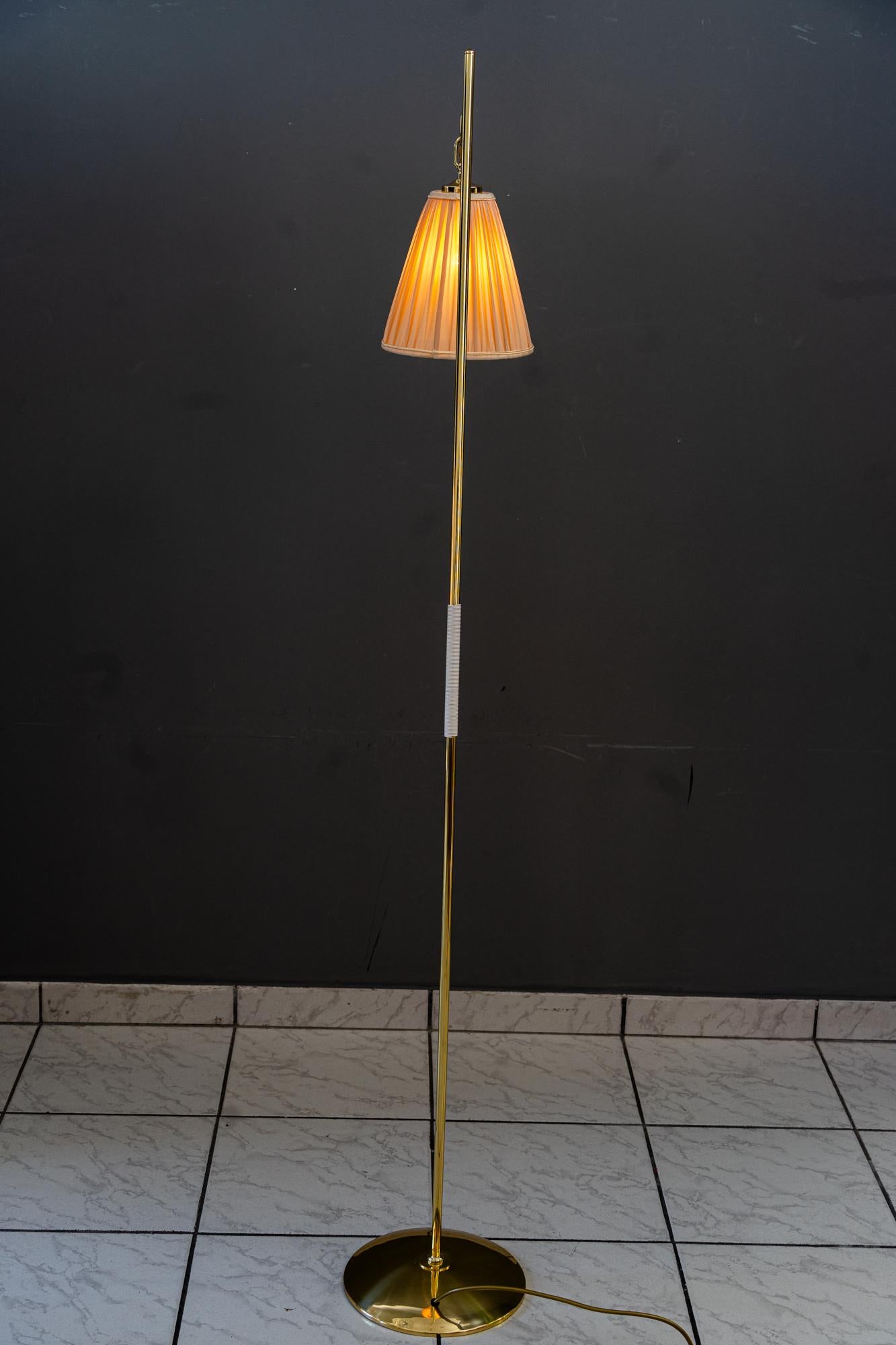Brass Rupert Nikoll Floor lamp vienna around 1950s