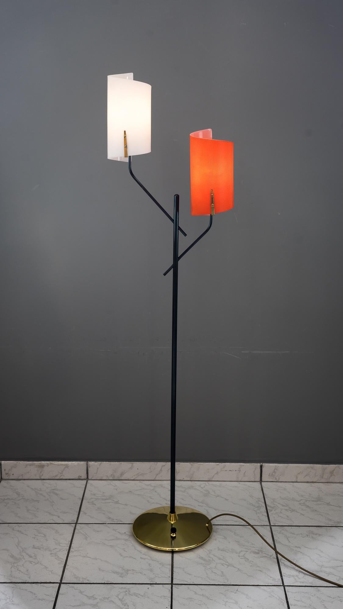 Stehlampe von Rupert Nikoll, Wien, ca. 1960er Jahre im Angebot 10