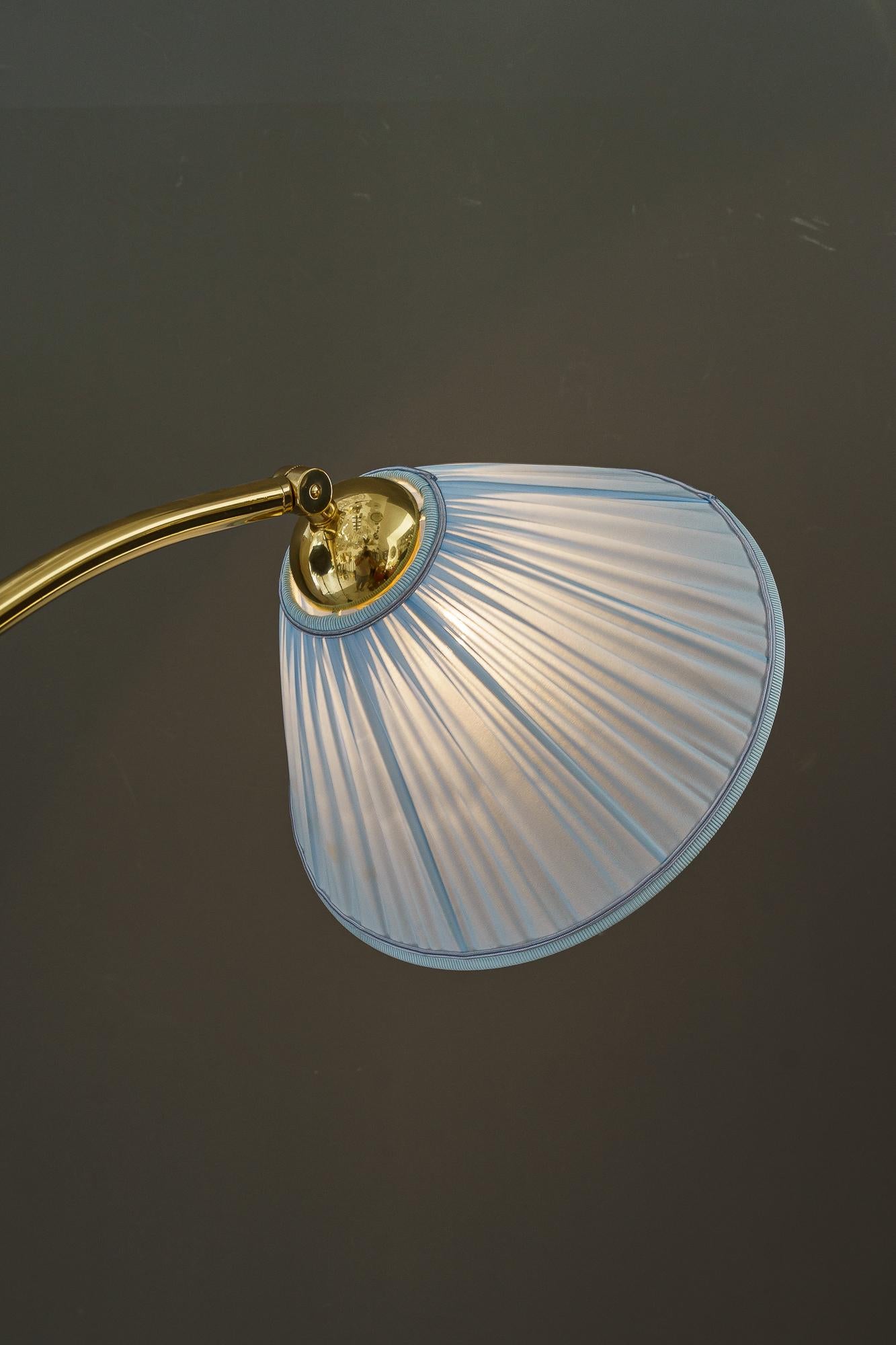 Rupert nikoll floor lamp with fabric shade around 1950s For Sale 3