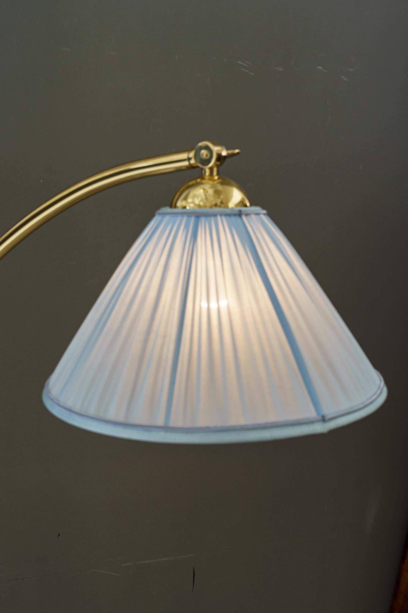 Rupert nikoll floor lamp with fabric shade around 1950s For Sale 6