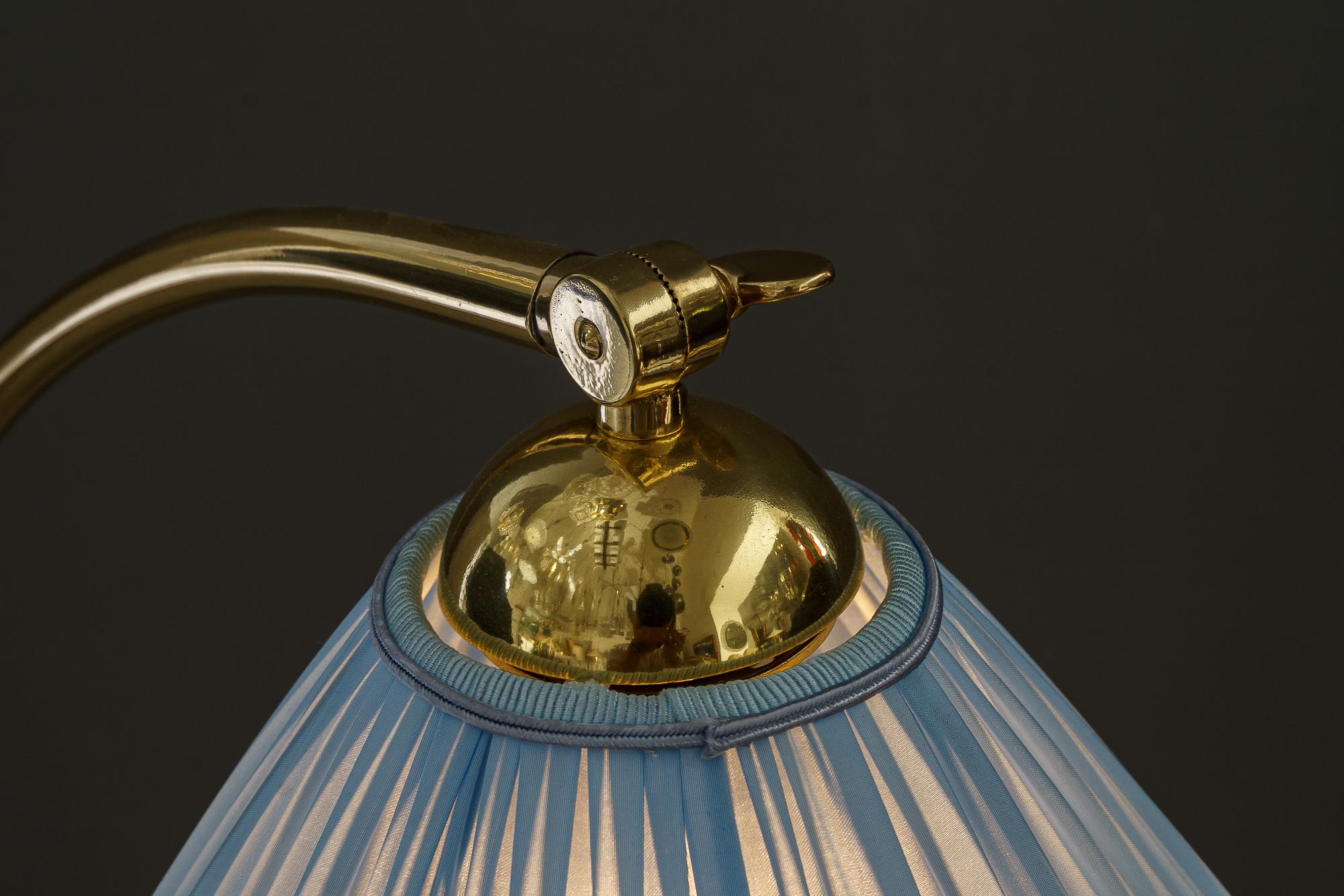 Rupert nikoll floor lamp with fabric shade around 1950s For Sale 9