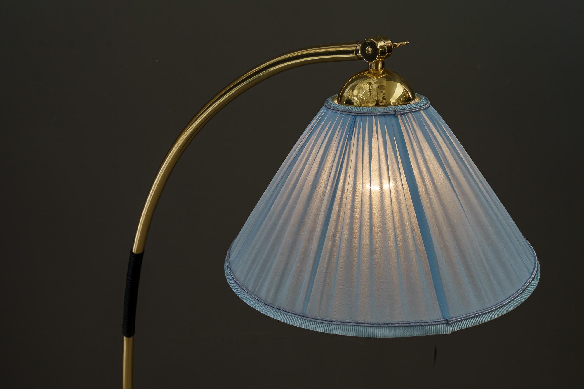 Rupert nikoll floor lamp with fabric shade around 1950s For Sale 11
