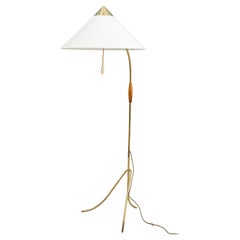 Rupert Nikoll Floor Lamp  with Fabric Shade Venna Around 1950s